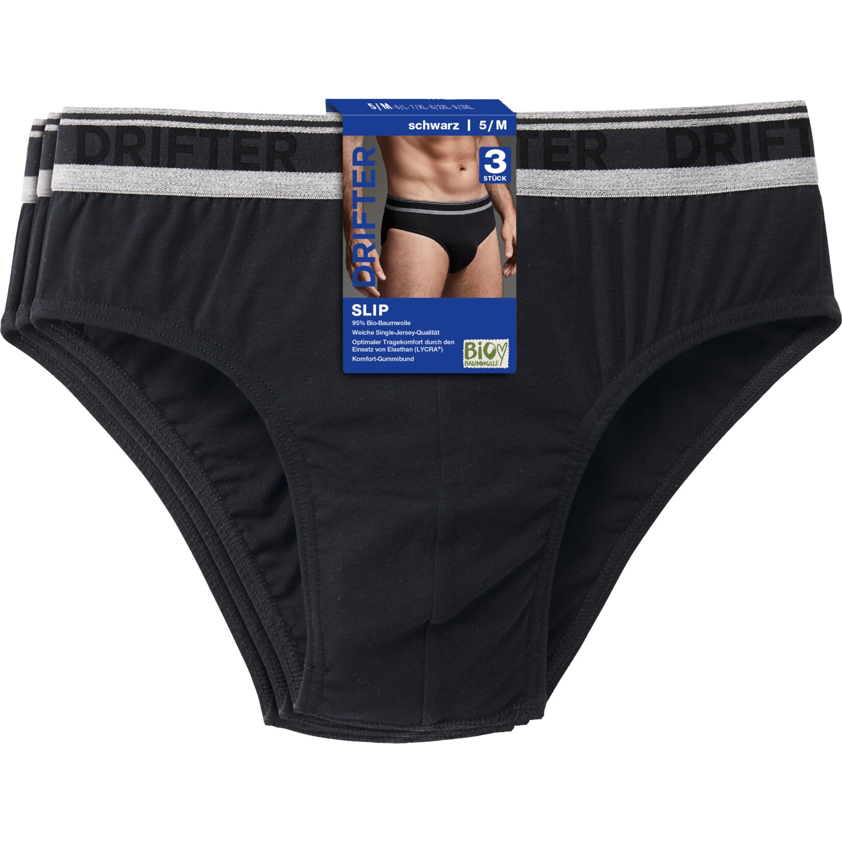 Drifter Herren Slip 3er Pack Gr. 5 - Bild 1