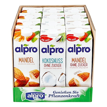 Alpro Drink 1 Liter, verschiedene Sorten, 12er Pack - Bild 1