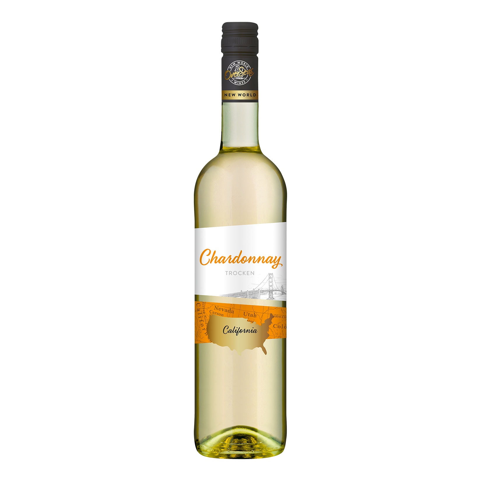 OverSeas Chardonnay wei&szlig; 13,0 % 0,75 Liter - Bild 1