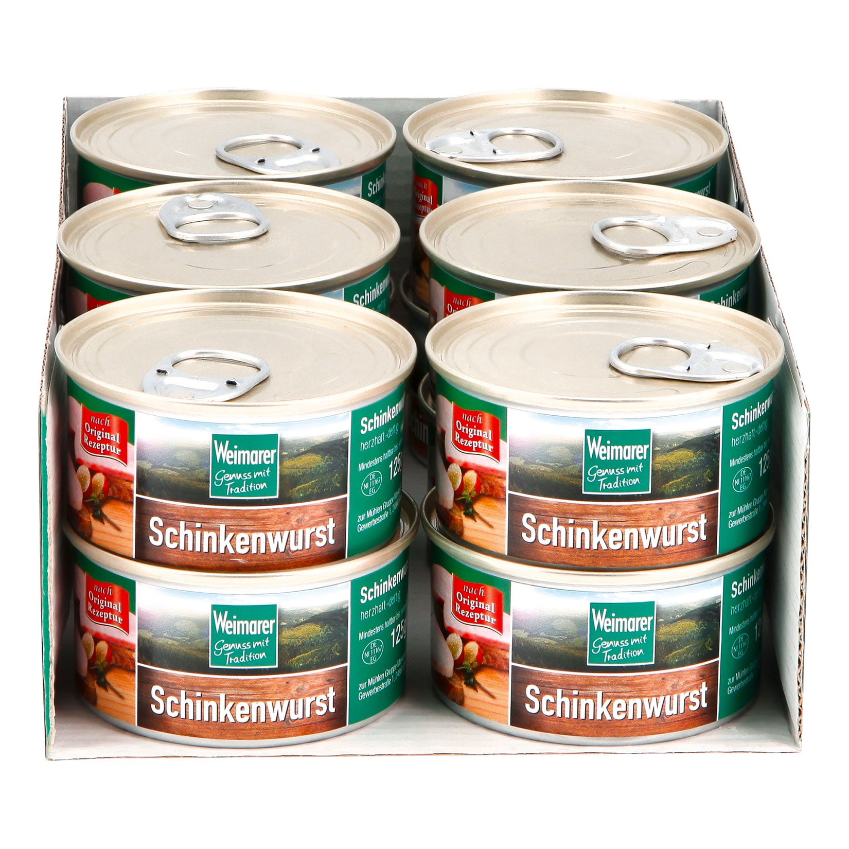 Weimarer Th&uuml;ringer Schinkenwurst 125 g, 12er Pack - Bild 1