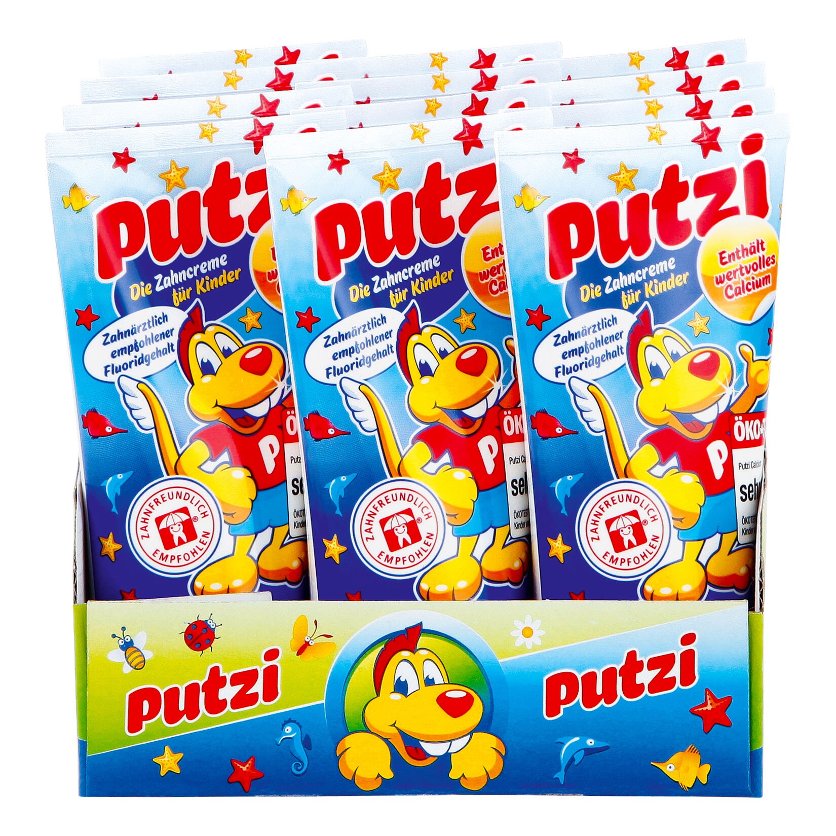 Putzi Kinder-Zahncreme Calcium 50 ml, 12er Pack | 04014612100351