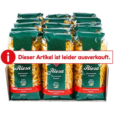 Riesa Schlemmerliebling Spirelli 500 g, 15er Pack - Bild 1