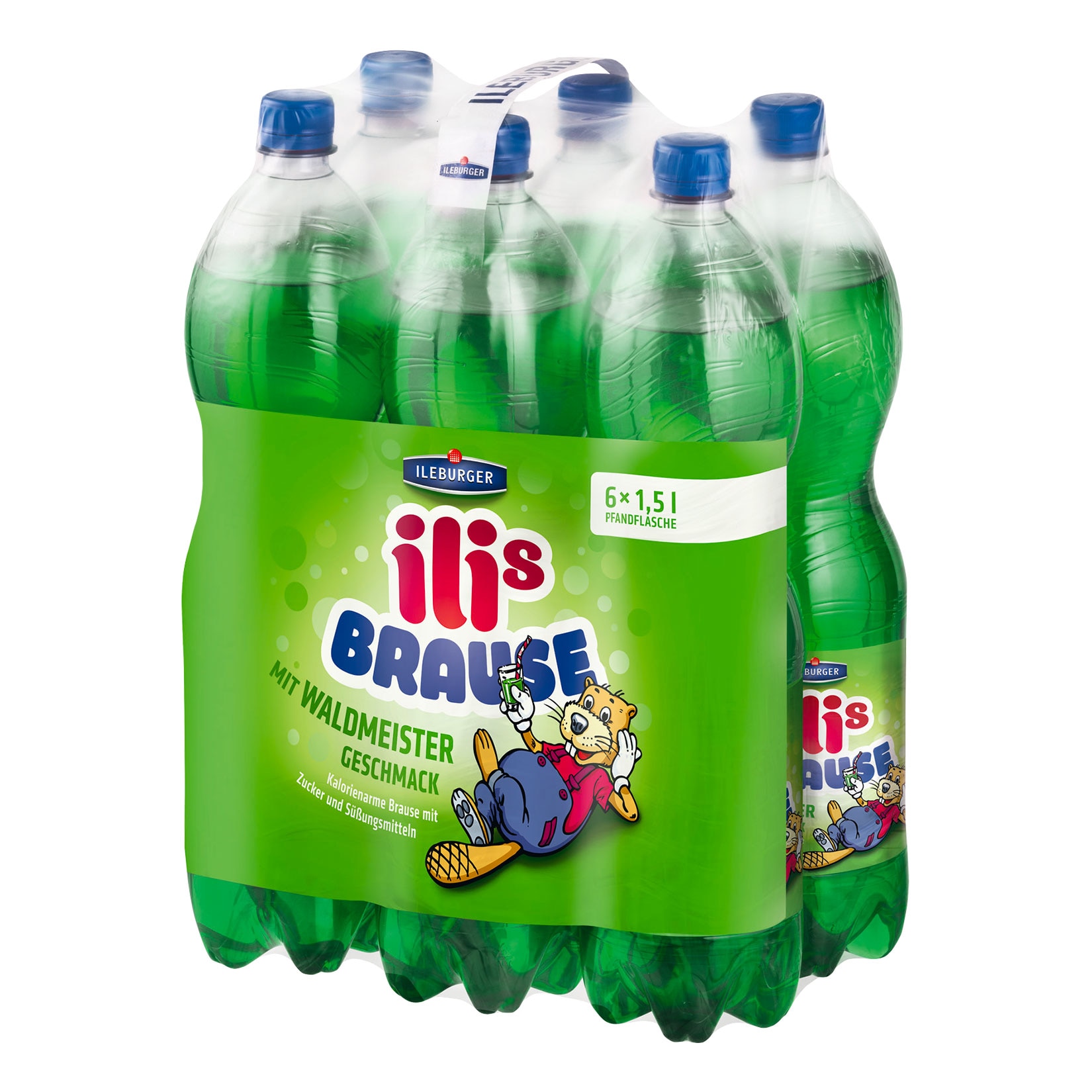 Ileburger Waldmeisterbrause 1,5 Liter, 6er Pack - Bild 1