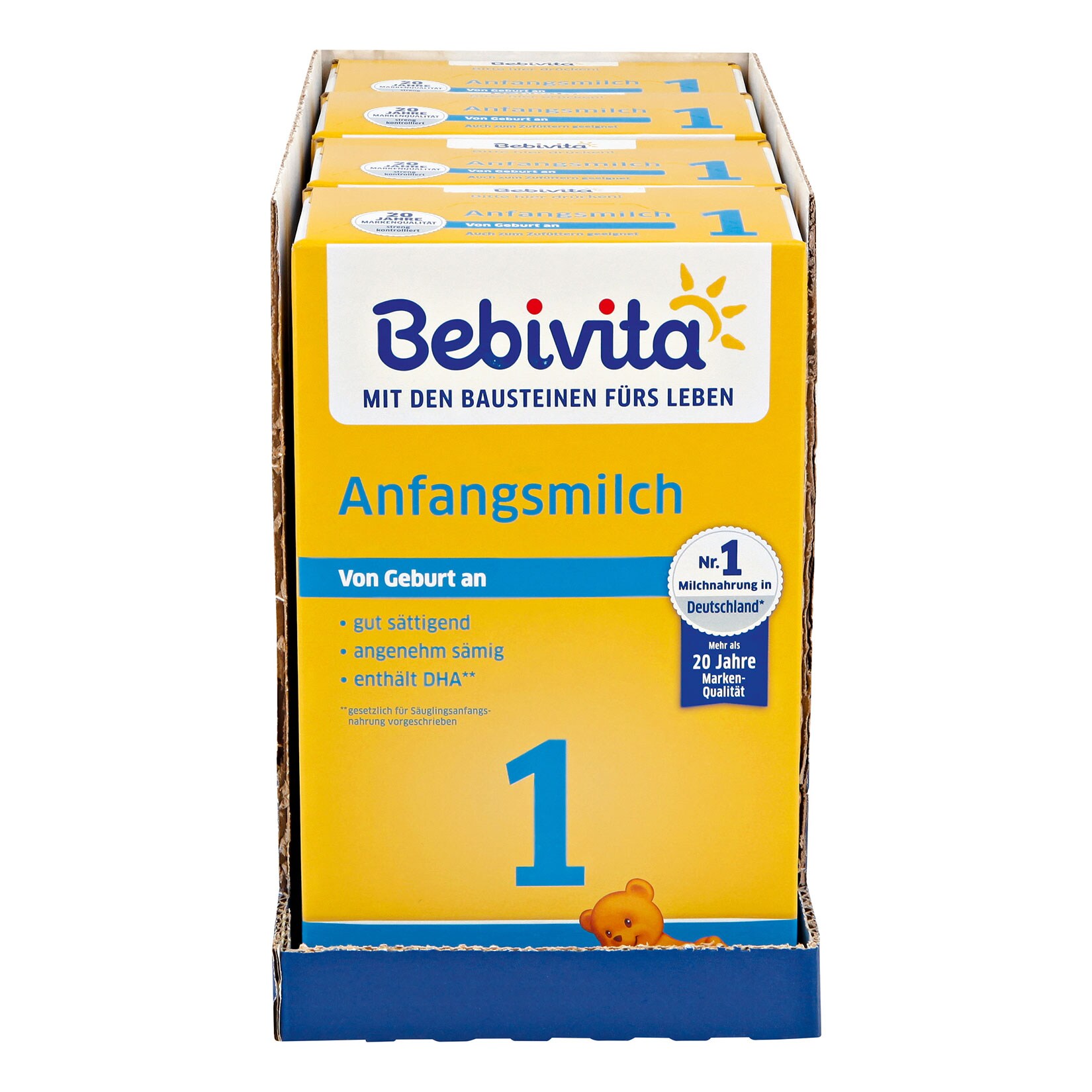 Bebivita 1 Anfangsmilch 500 g, 4er Pack - Bild 1