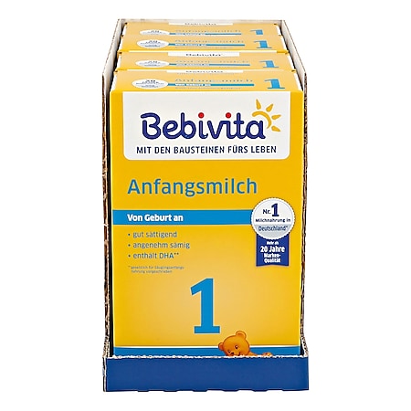 Bebivita 1 Anfangsmilch 500 g, 4er Pack - Bild 1