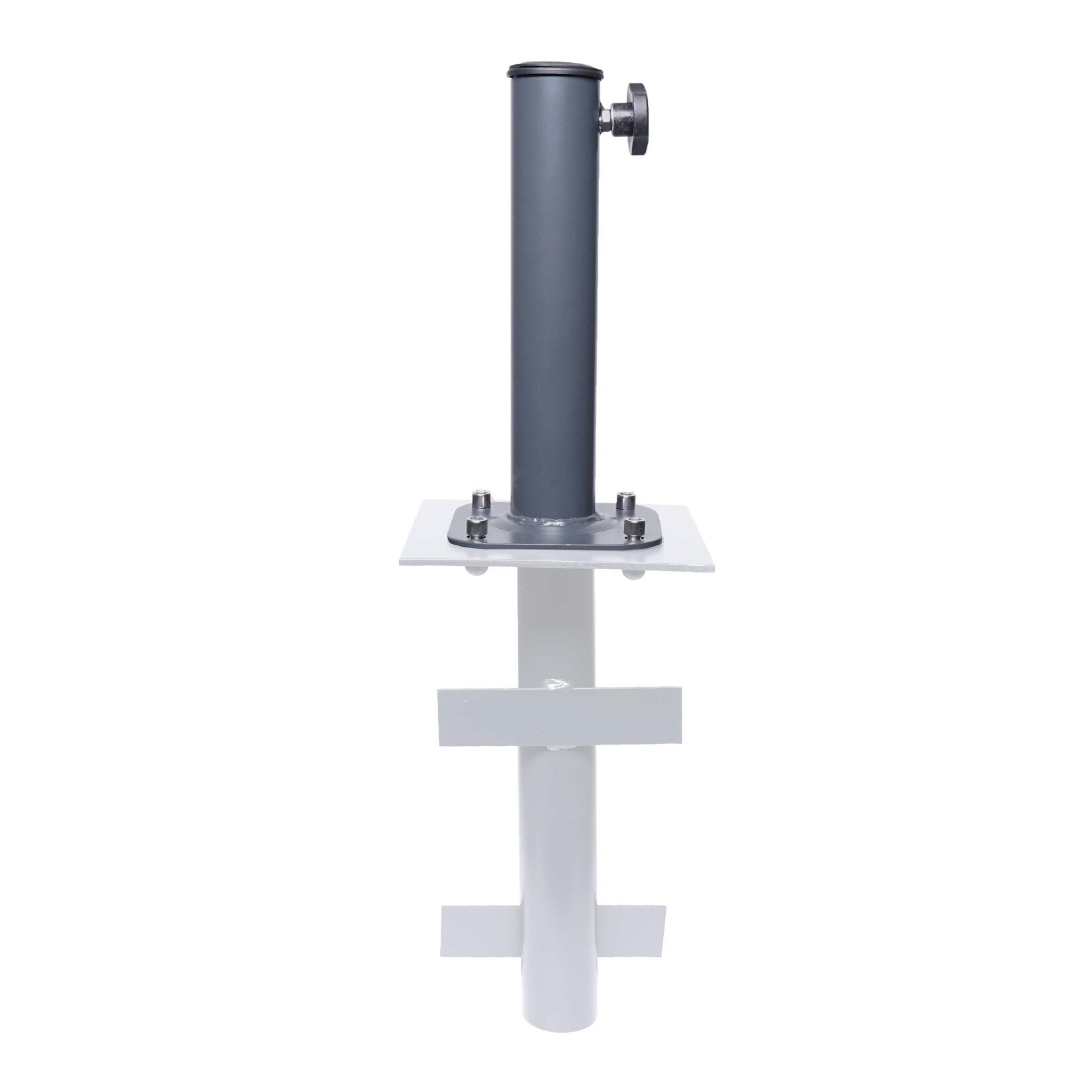 Ständer auf Bodenhülse MCW-A96, Schirmständer für Bodenanker/-platte/-montage Sonnen-/Ampelschirm, Metall Ø 38-48mm | 04057651433998