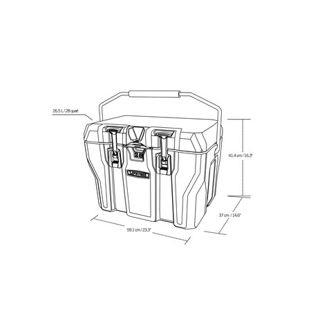 Lifetime Kühlbox 26,5 Liter Volumen grau online kaufen bei Netto