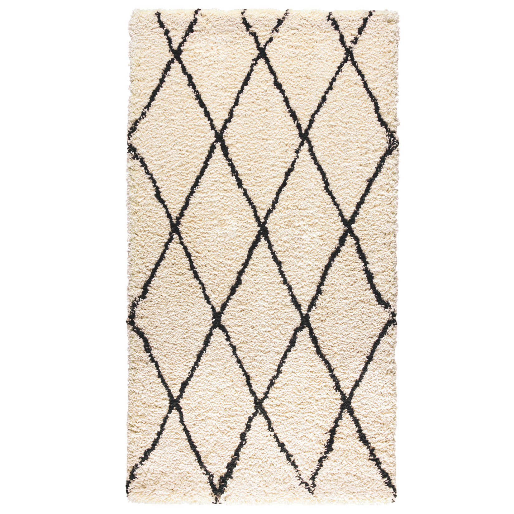 Teppich cremefarben 80 x 150 cm - Bild 1