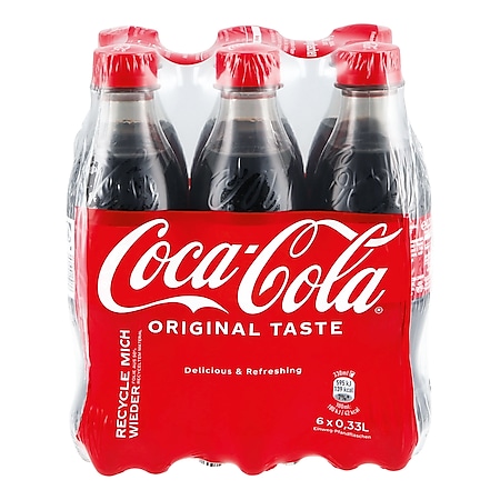 Coca-Cola 0,33 Liter, 6er Pack - Bild 1