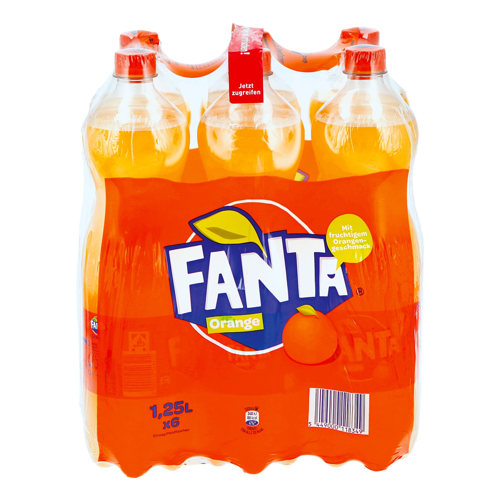 Fanta 1,25 Liter, 6er Pack - Bild 1