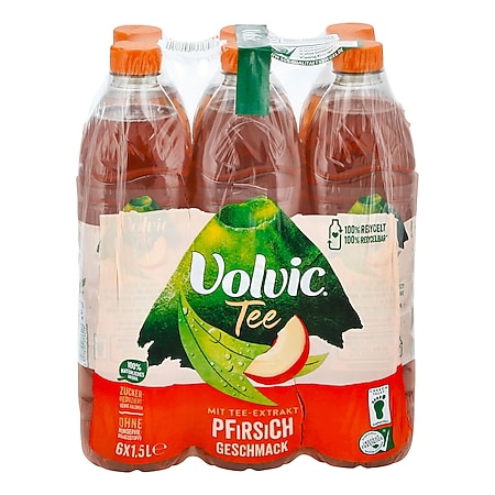Volvic Tee Creation Pfirsich 1,5 Liter, 6er Pack - Bild 1