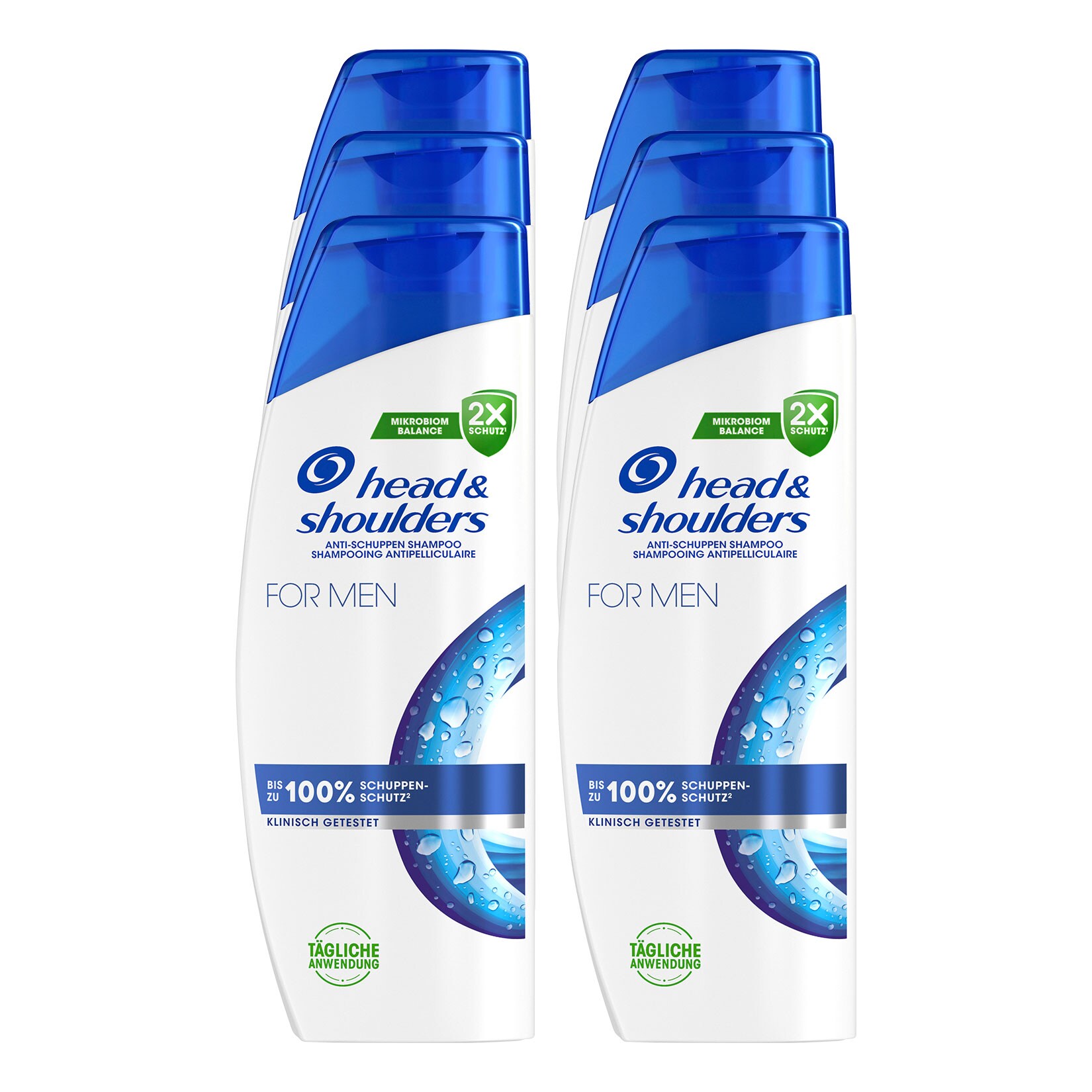 Head & Shoulders Shampoo for Men 300 ml, 6er Pack - Bild 1