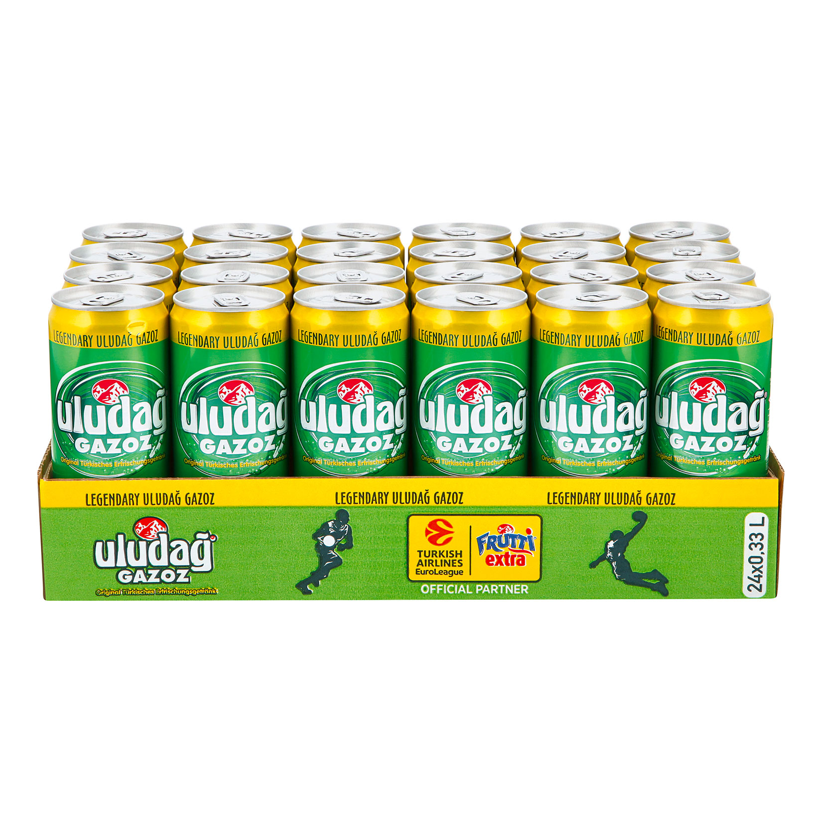 Uludag Gazoz Limonade 0,33 Liter Dose, 24er Pack - Bild 1