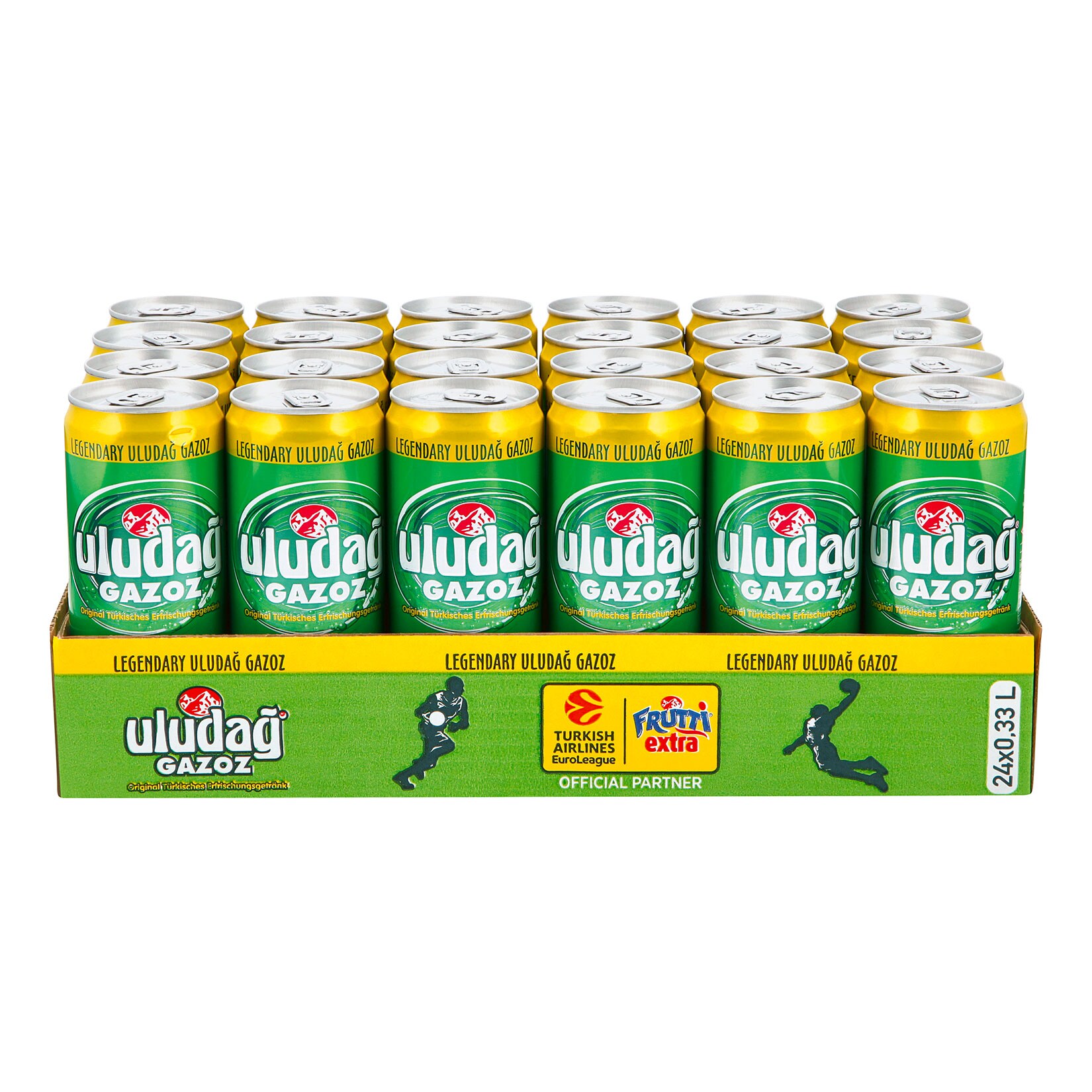 Uludag Gazoz Limonade 0,33 Liter Dose, 24er Pack
