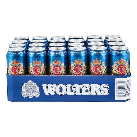Wolters Pilsener 4,9 % vol 0,5 Liter Dose, 24er Pack - Bild 1