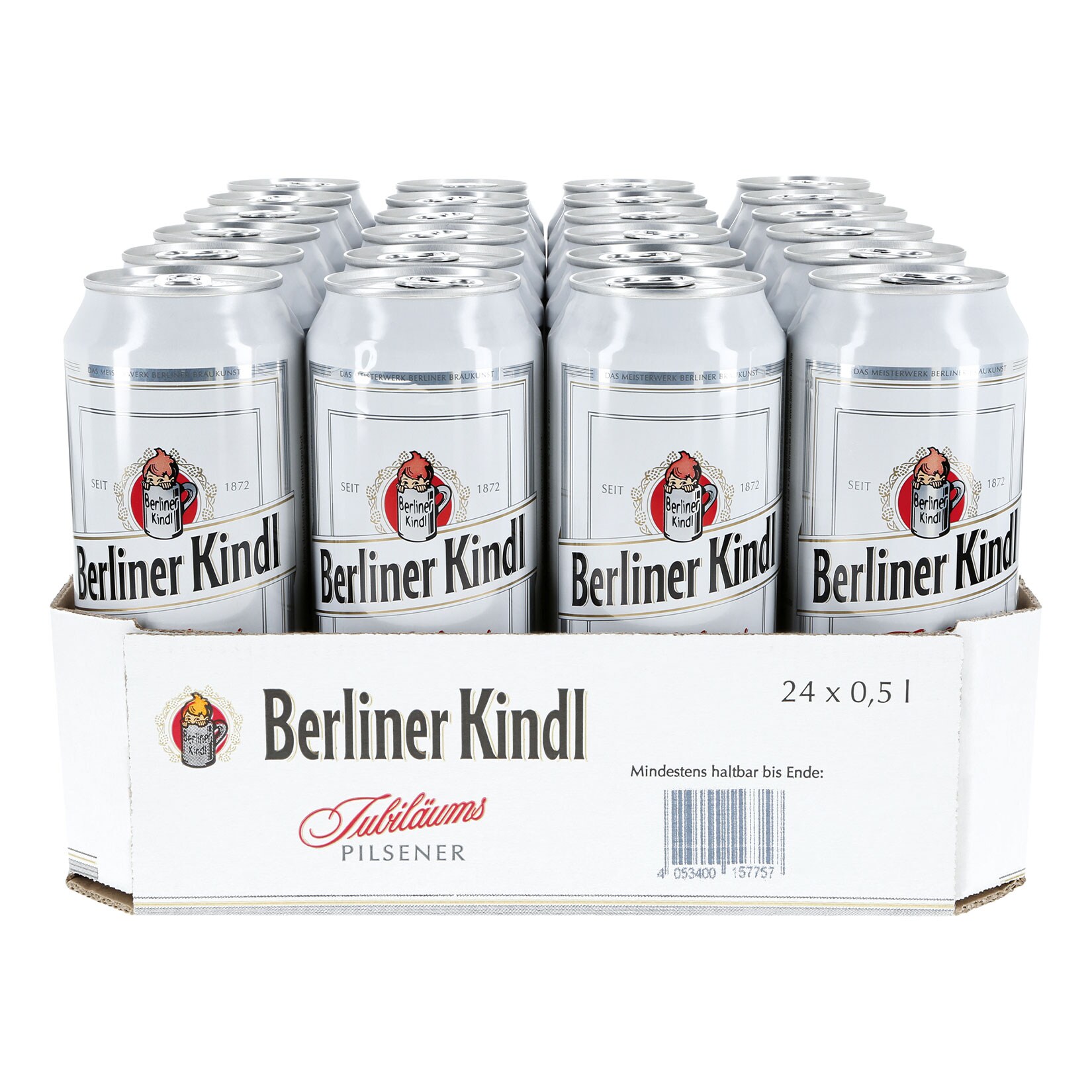 Berliner Kindl Jubil&auml;ums Pilsener 5,1 % vol 0,5 Liter Dose, 24er Pack - Bild 1