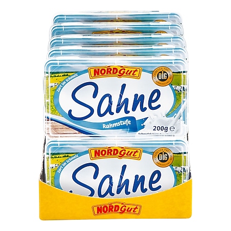 Nordgut Schmelzkäsezubereitung Sahne 200 g, 10er Pack - Bild 1