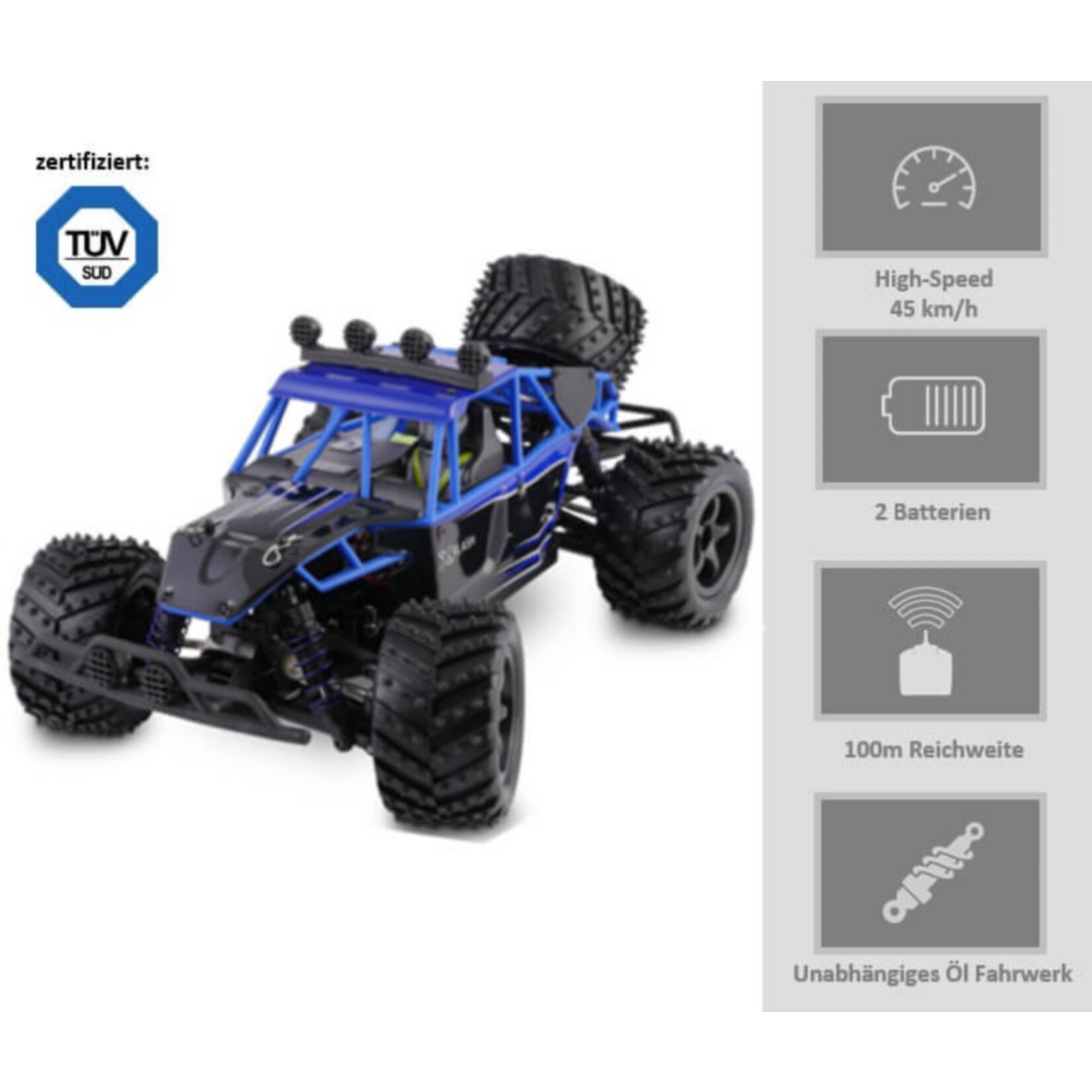 Overmax X-Flash ferngesteuerter RC Buggy | 05902581655363