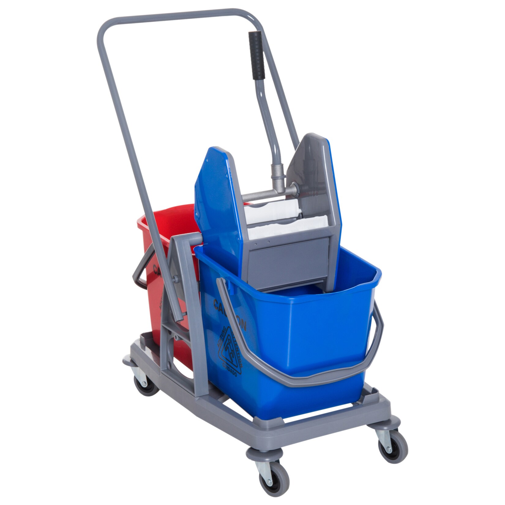 HOMCOM Reinigungswagen Metall, PP | 04250871286317