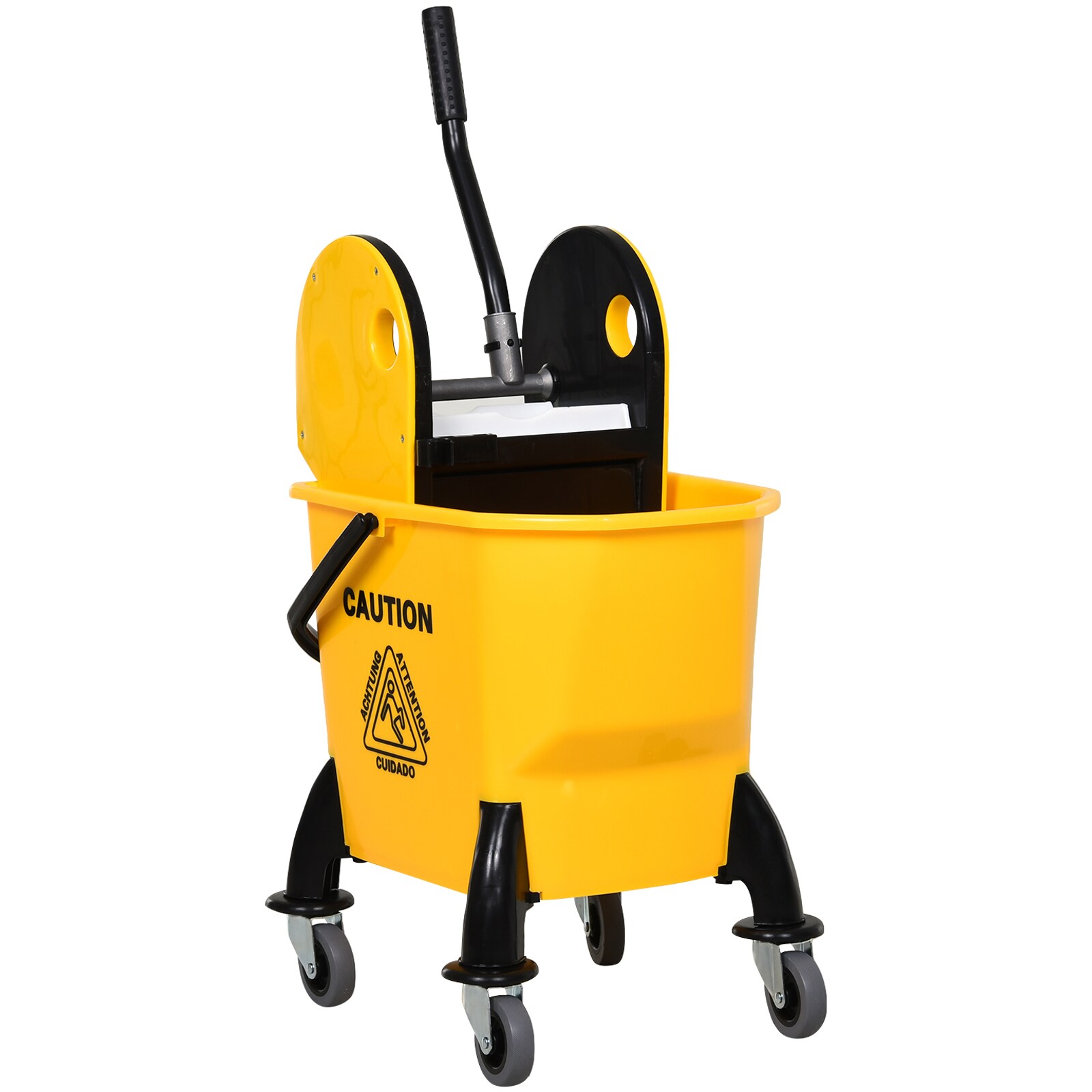 HOMCOM Reinigungswagen PP-Kunststoff, Metall | 04250871287376