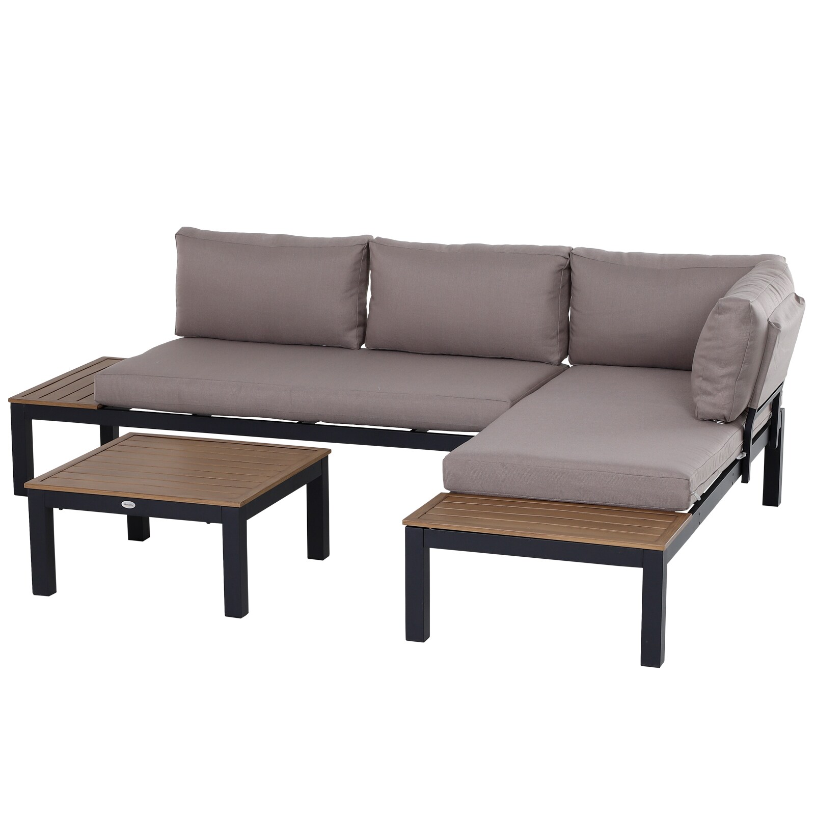 Gartenmöbel-Set Aluminium, Polyester, Schaumstoff