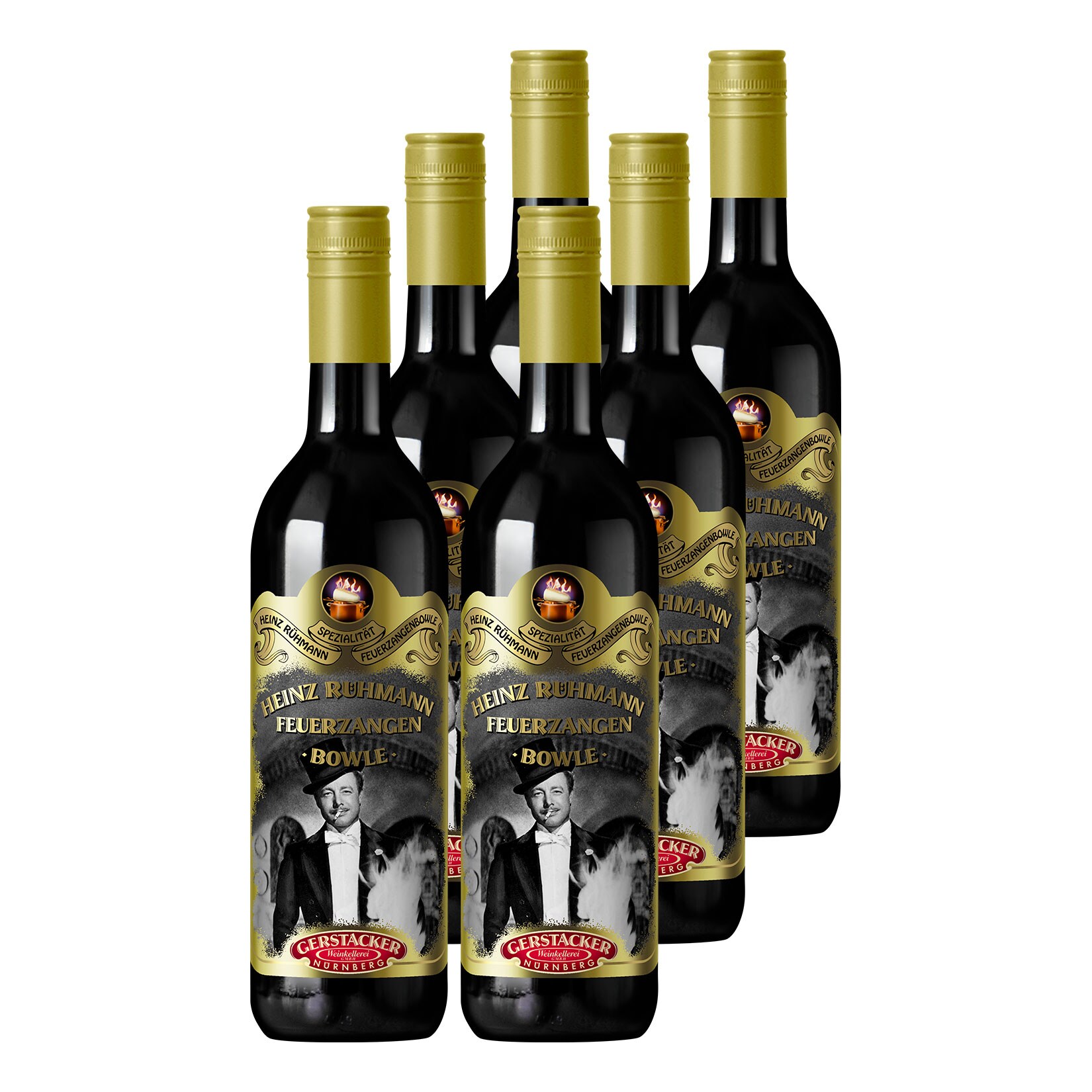 Gerstacker Heinz Rühmann Feuerzangenbowle 9,5 % vol 6 x 0,745 Liter | 04101080087670