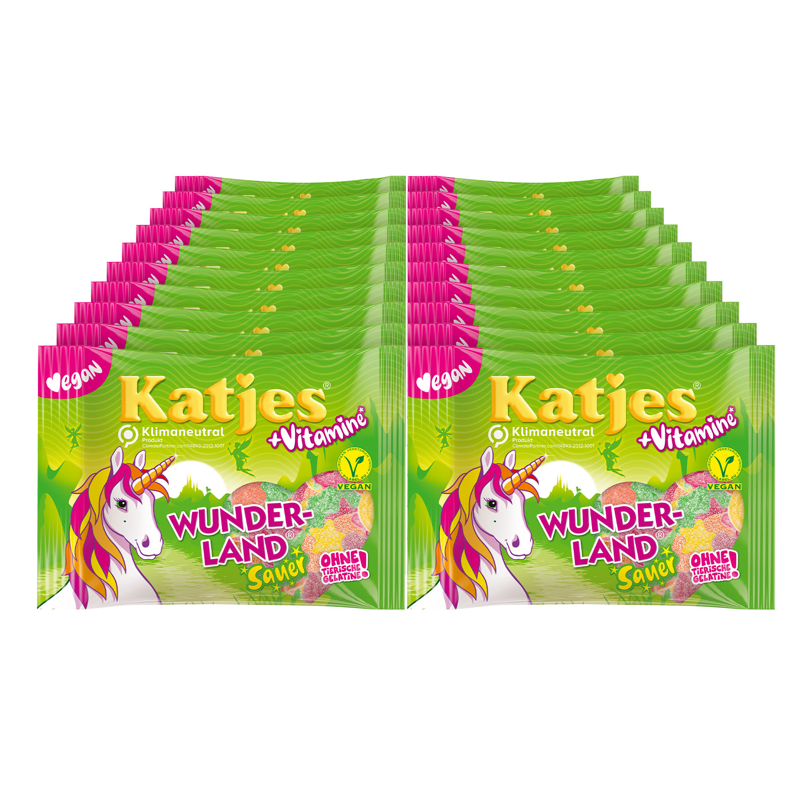 Katjes Fruchtgummi Wunderland Sauer 200 g, 20er Pack - Bild 1