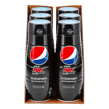 Sodastream Sirup Pepsi Max 0,44 Liter, 6er Pack - Bild 1
