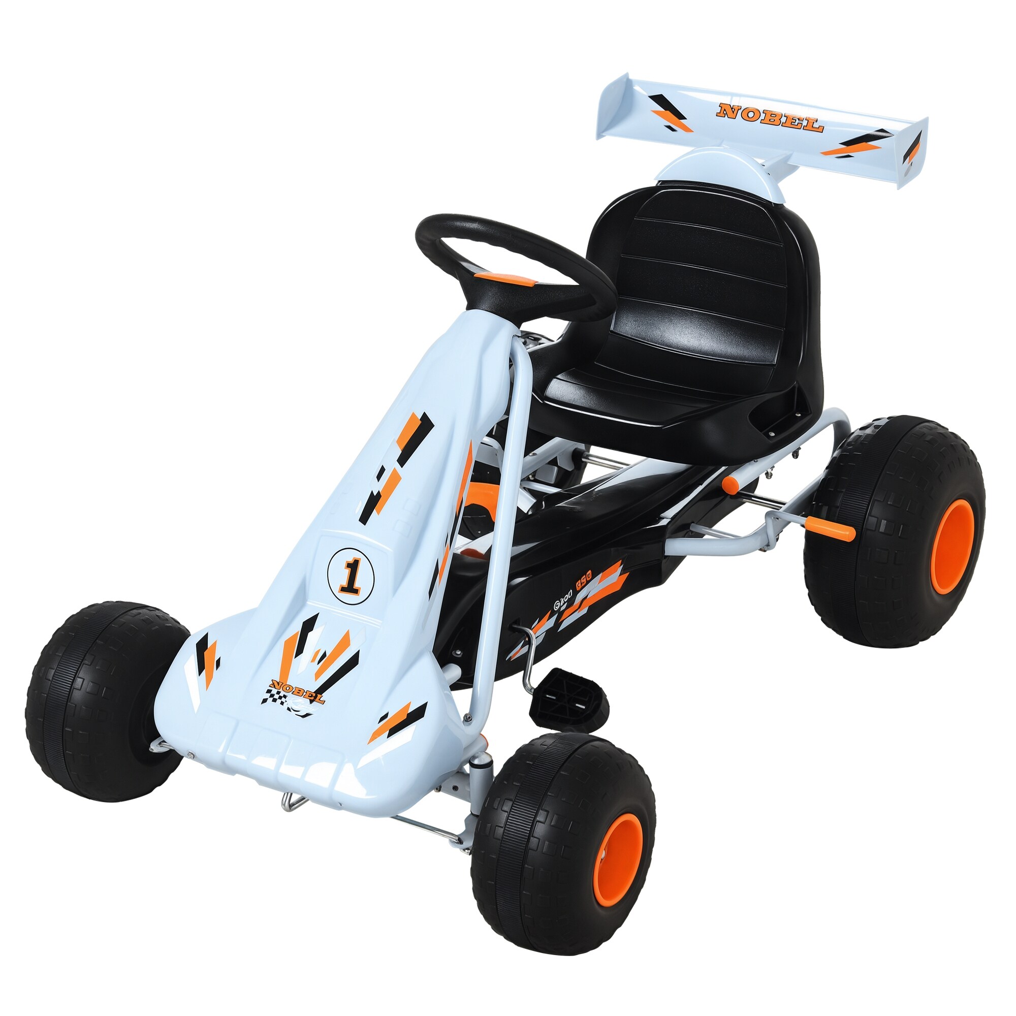 HOMCOM Pedal Go Kart Stahl, Kunststoff - Bild 1