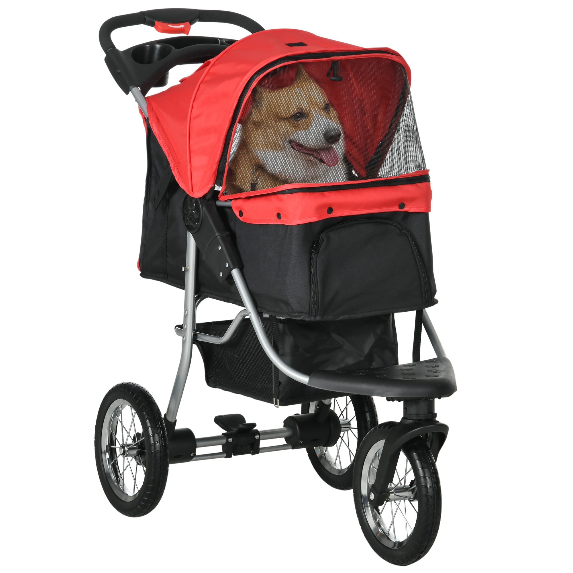 PawHut Hundewagen Stahl, 600D Oxford-Gewebe - Bild 1