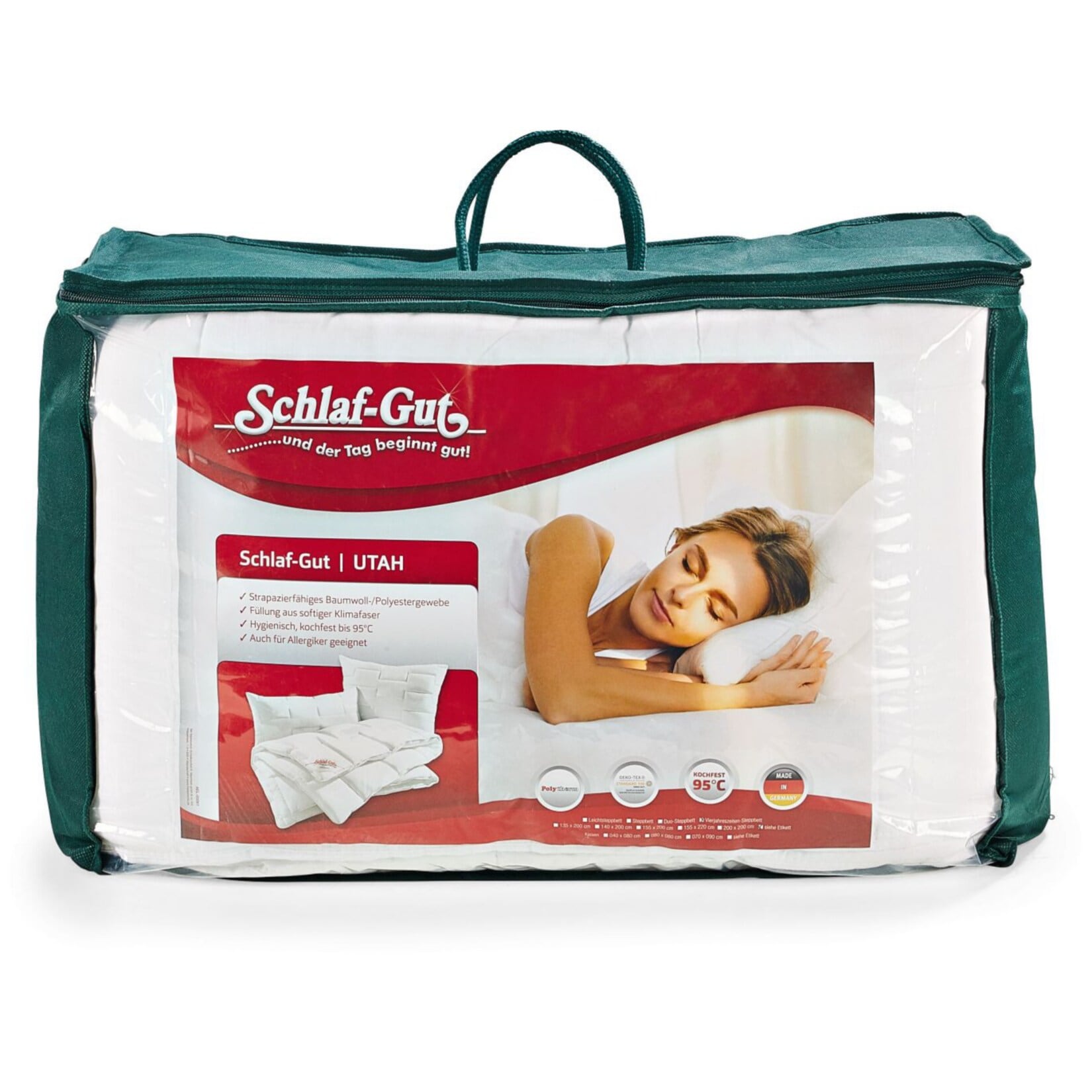 Vierjahreszeiten-Steppbett Utah (200x 220) mit 2 Kissen (40 x 80) - Bild 1