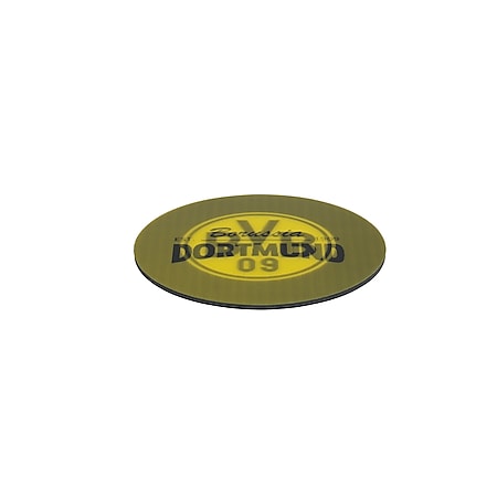 BVB Untersetzer Wechselbild 5er-Set gelb/schwarz mit Logo - Bild 1