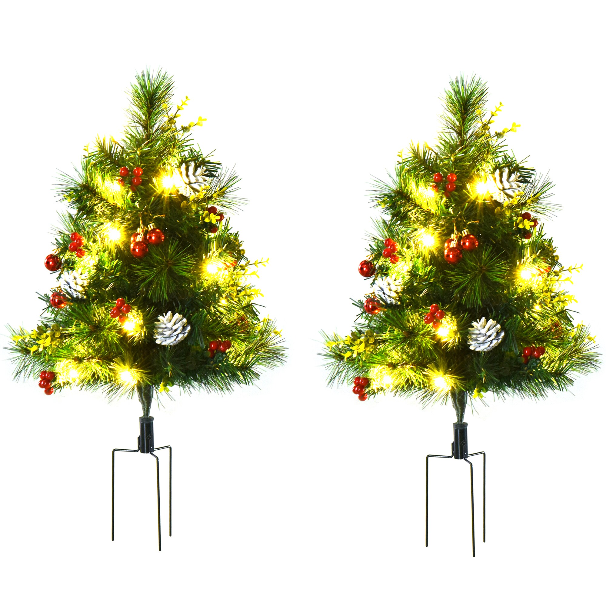 HOMCOM Weihnachtsbaum kunststoff, Metall - Bild 1