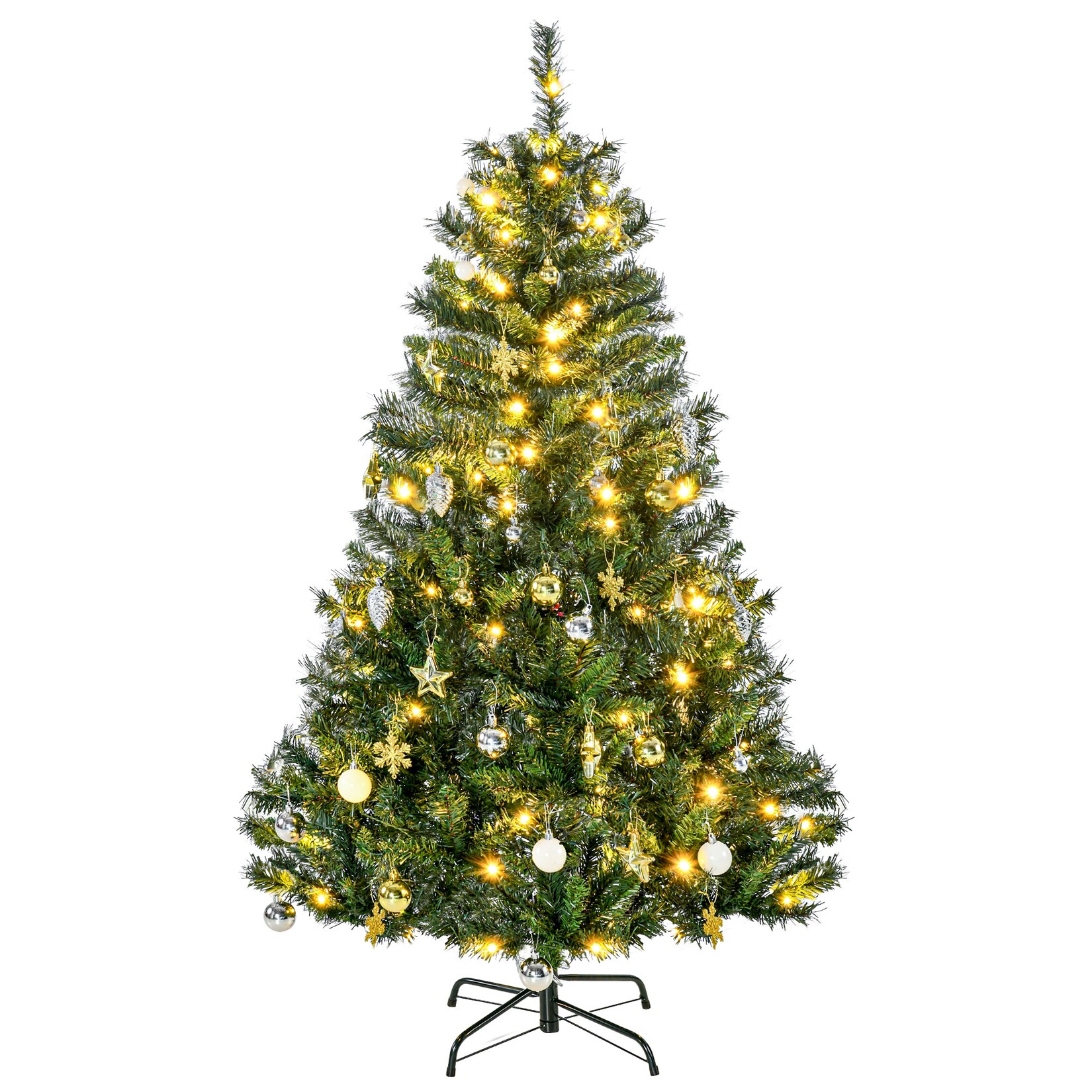 HOMCOM Weihnachtsbaum PVC, Metall | 04250871200498