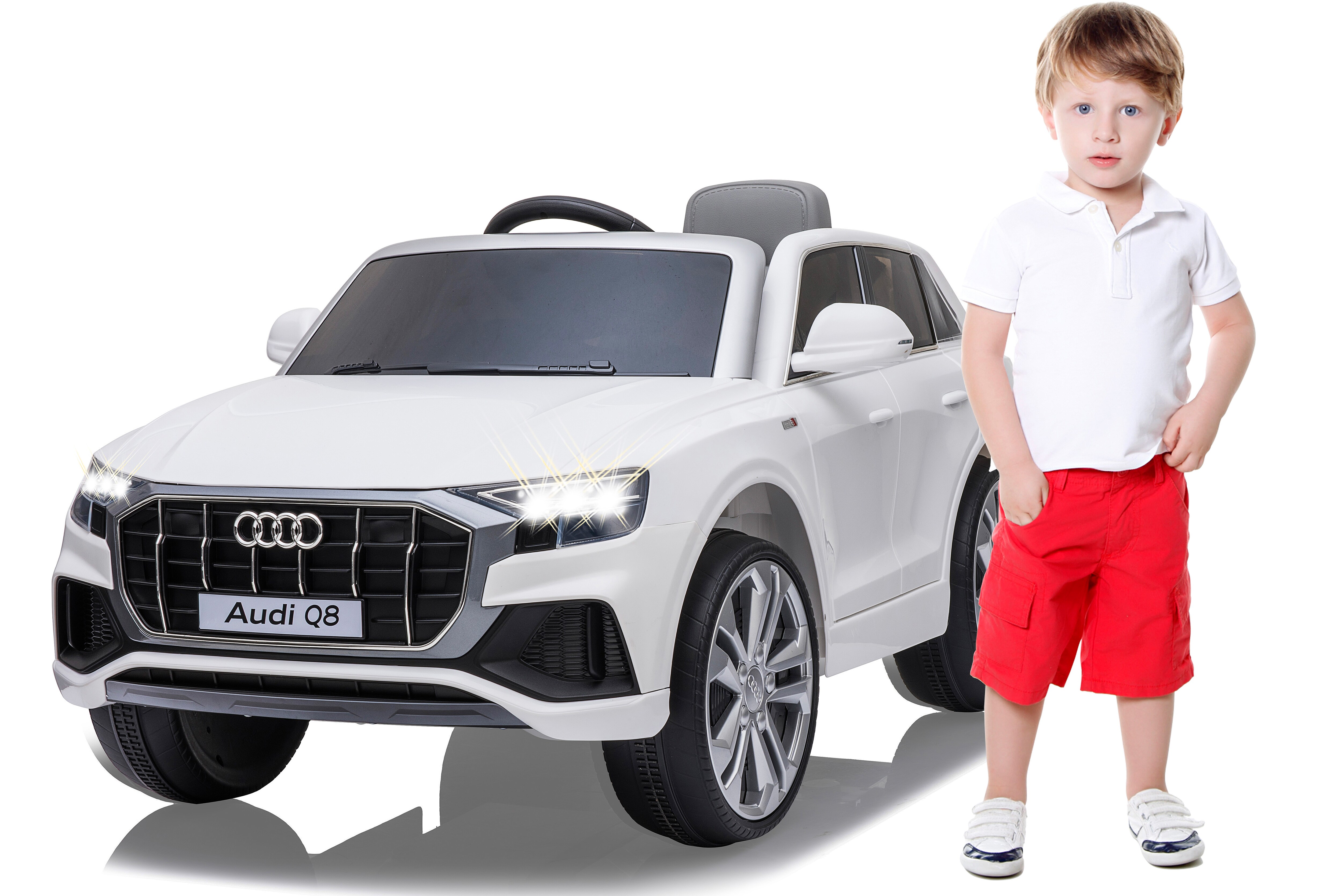 Ride-on Audi Q8 wei&szlig; 12V - Bild 1