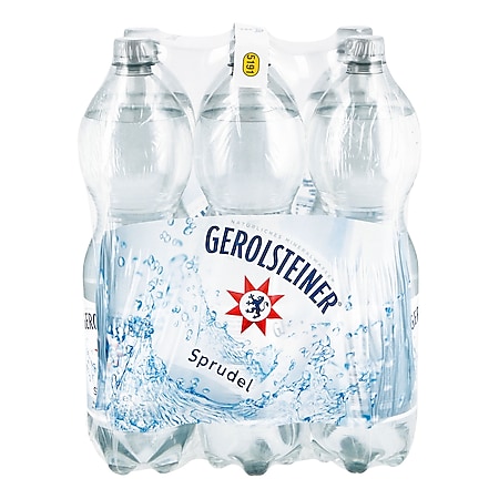 Gerolsteiner Mineralwasser Sprudel 1,5 Liter, 6er Pack - Bild 1