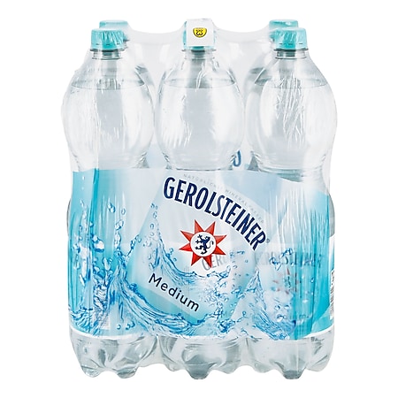 Gerolsteiner Mineralwasser Medium 1,5 Liter, 6er Pack - Bild 1