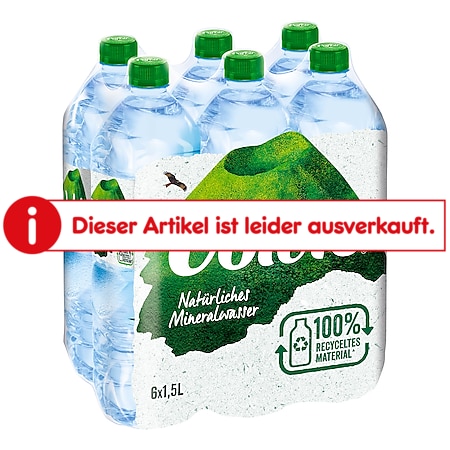 Volvic Naturelle Natürliches Mineralwasser 1,5 Liter, 6er Pack - Bild 1
