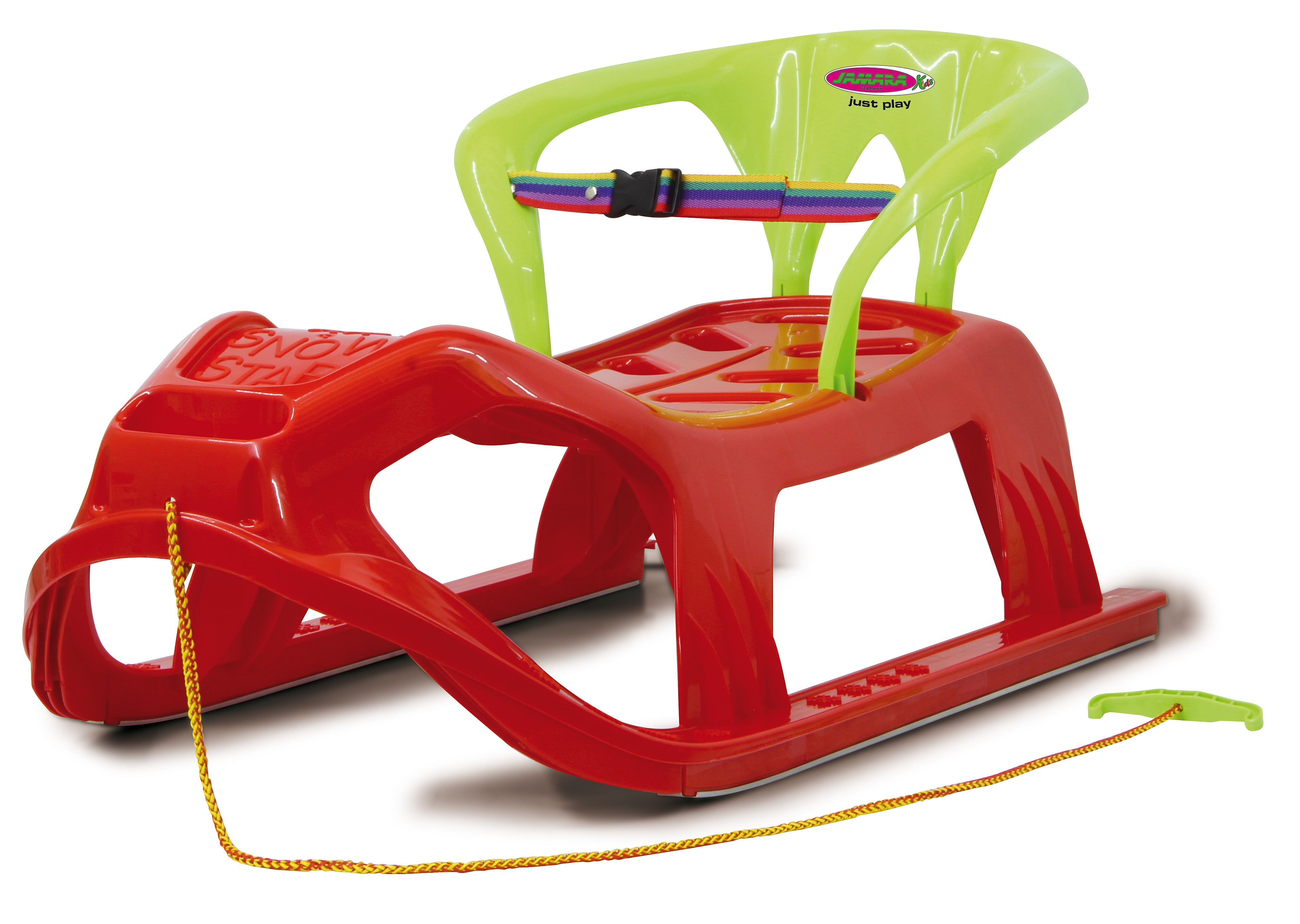 Snow Play Schlitten 90cm rot - Bild 1
