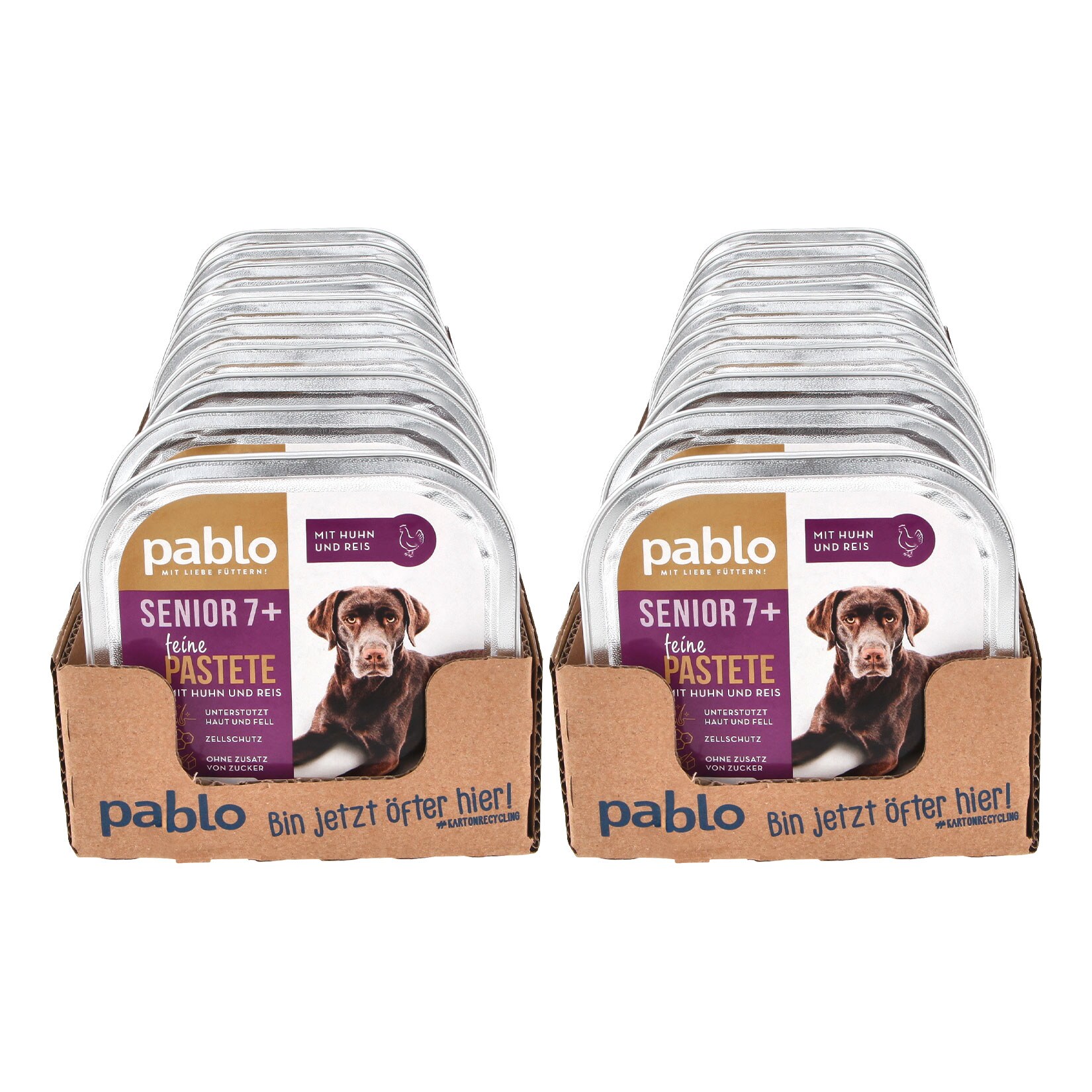 Pablo Senior 7+ feine Pastete mit Huhn und Reis 300 g, 20er Pack - Bild 1
