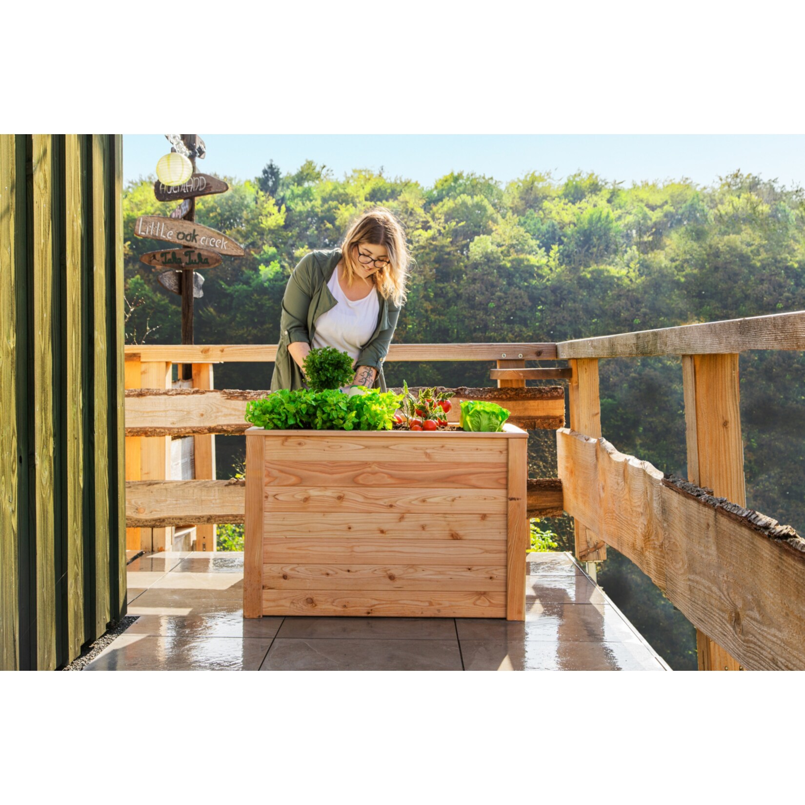 Westmann Hochbeet L&auml;rche 100, 100x65x66 cm - Bild 1