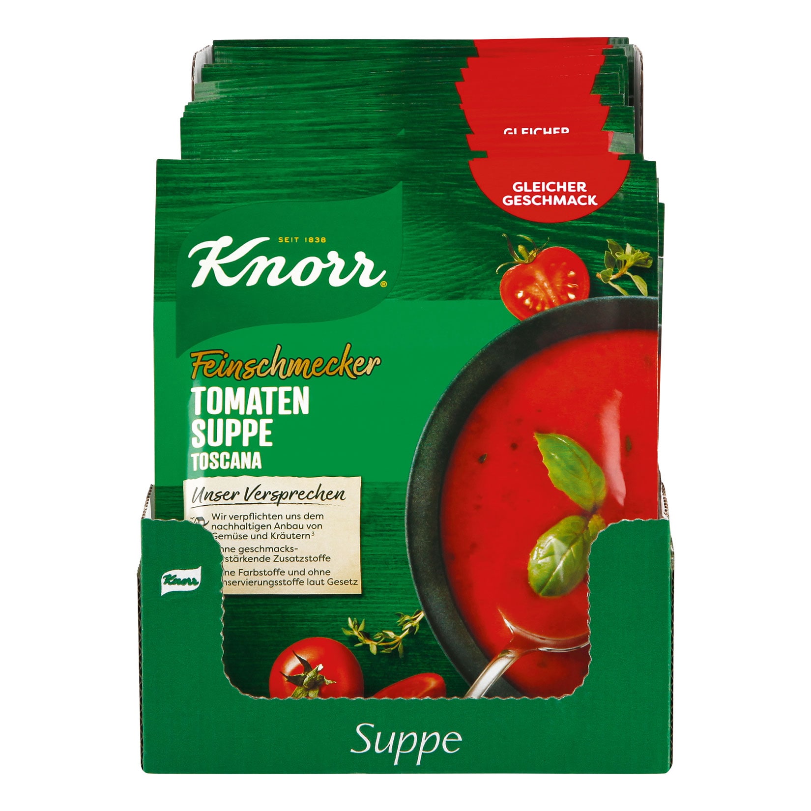 Knorr Feinschmecker Tomatensuppe Toscana ergibt 0,5 Liter, 18er Pack - Bild 1