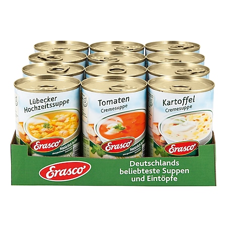 Erasco Suppe 390 ml, verschiedene Sorten, 12er Pack - Bild 1