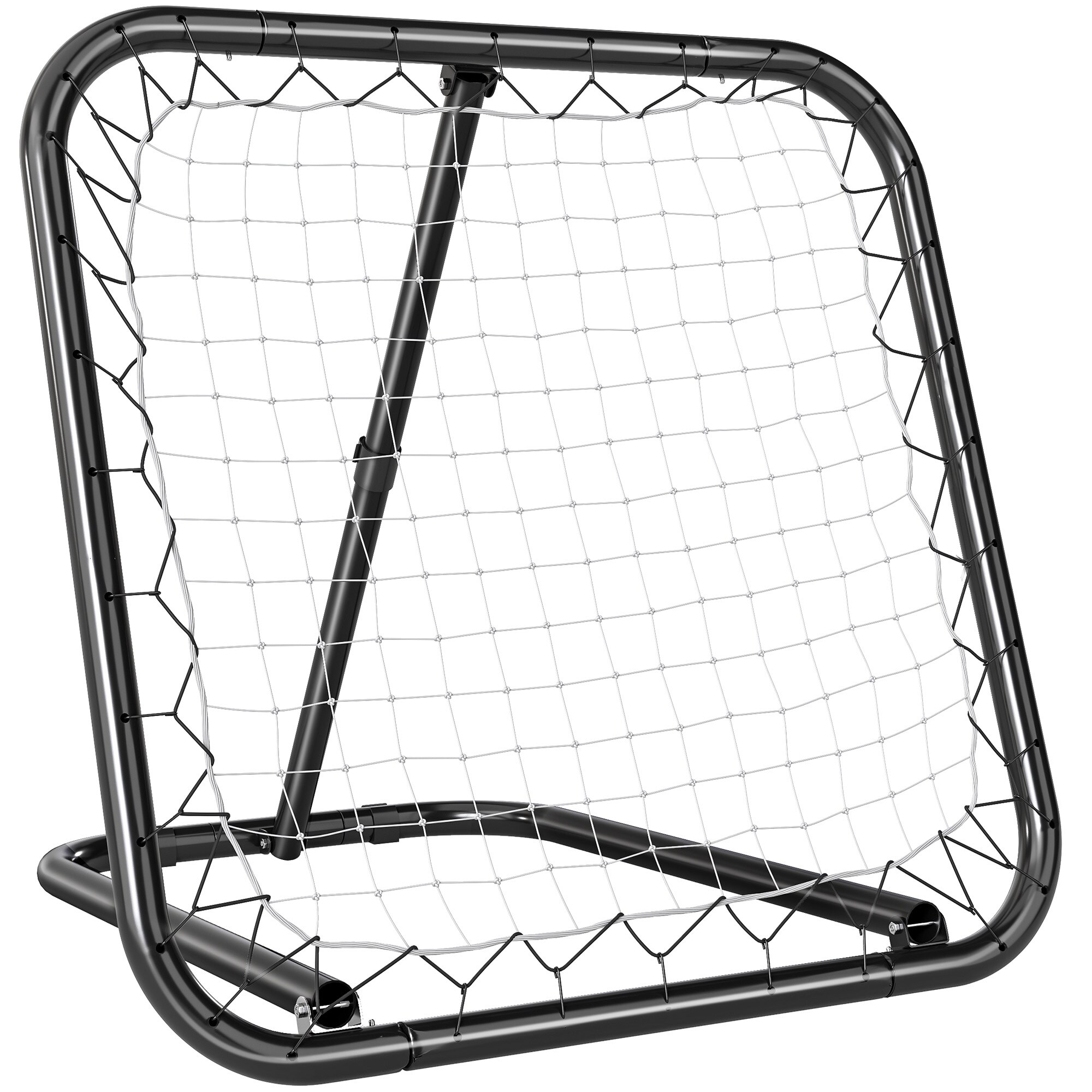 HOMCOM Fu&szlig;ball Rebounder PE, Metall - Bild 1