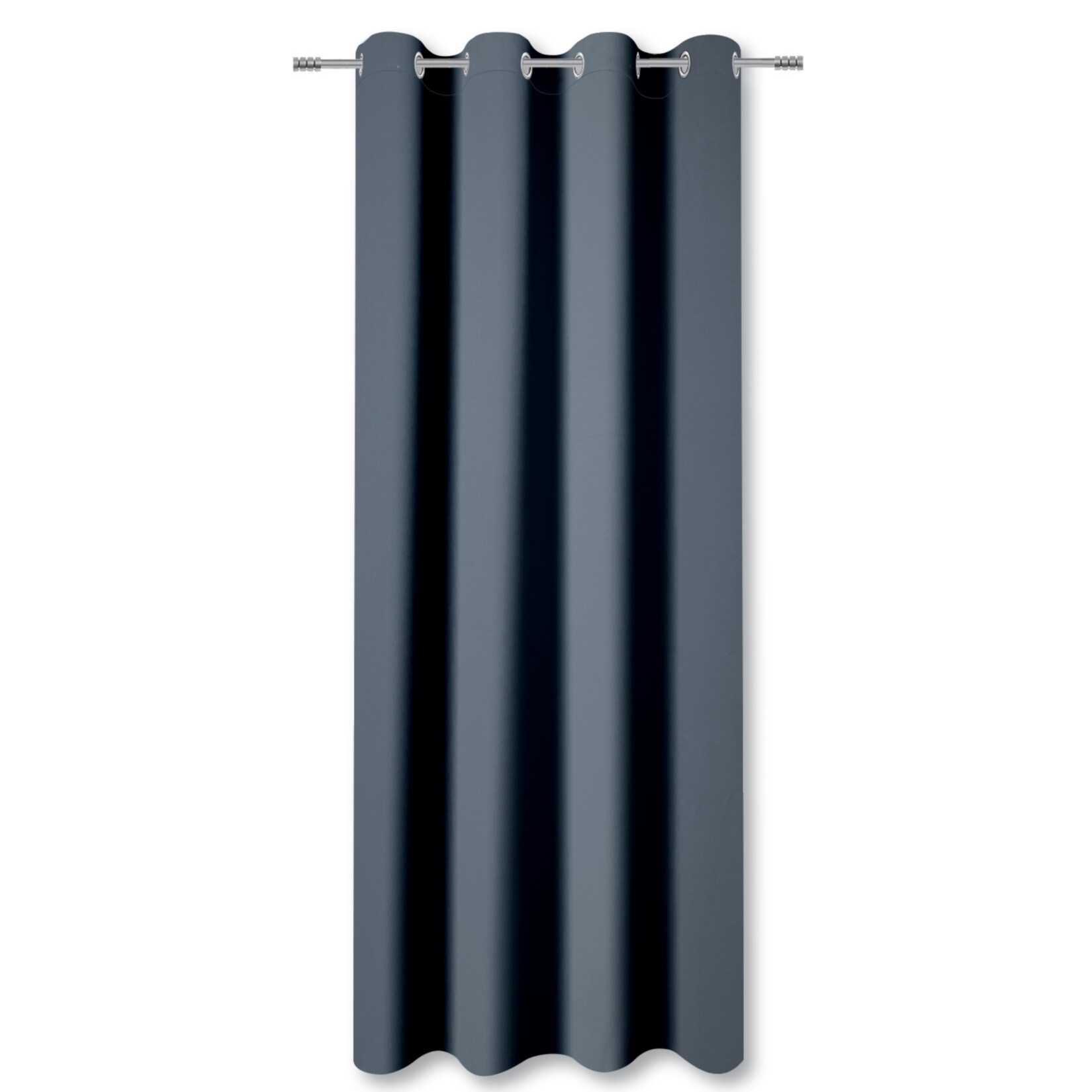 Verdunklungsgardine 2er, anthrazit - Bild 1