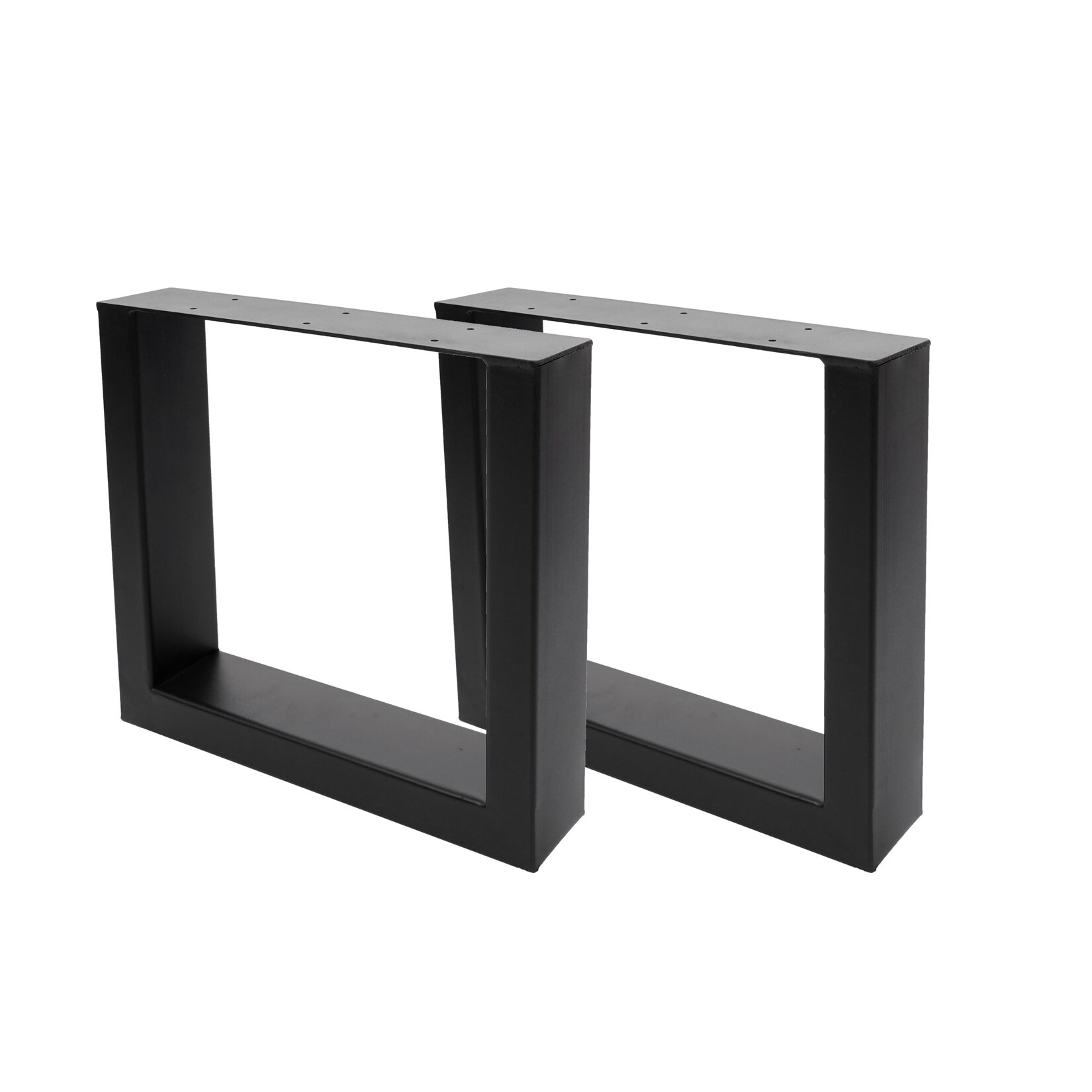 2er-Set Tischbein MCW-H33, für Couchtisch Sitzbank Tischgestell Tischkufe, Industrial 37x40cm ~ schwarz