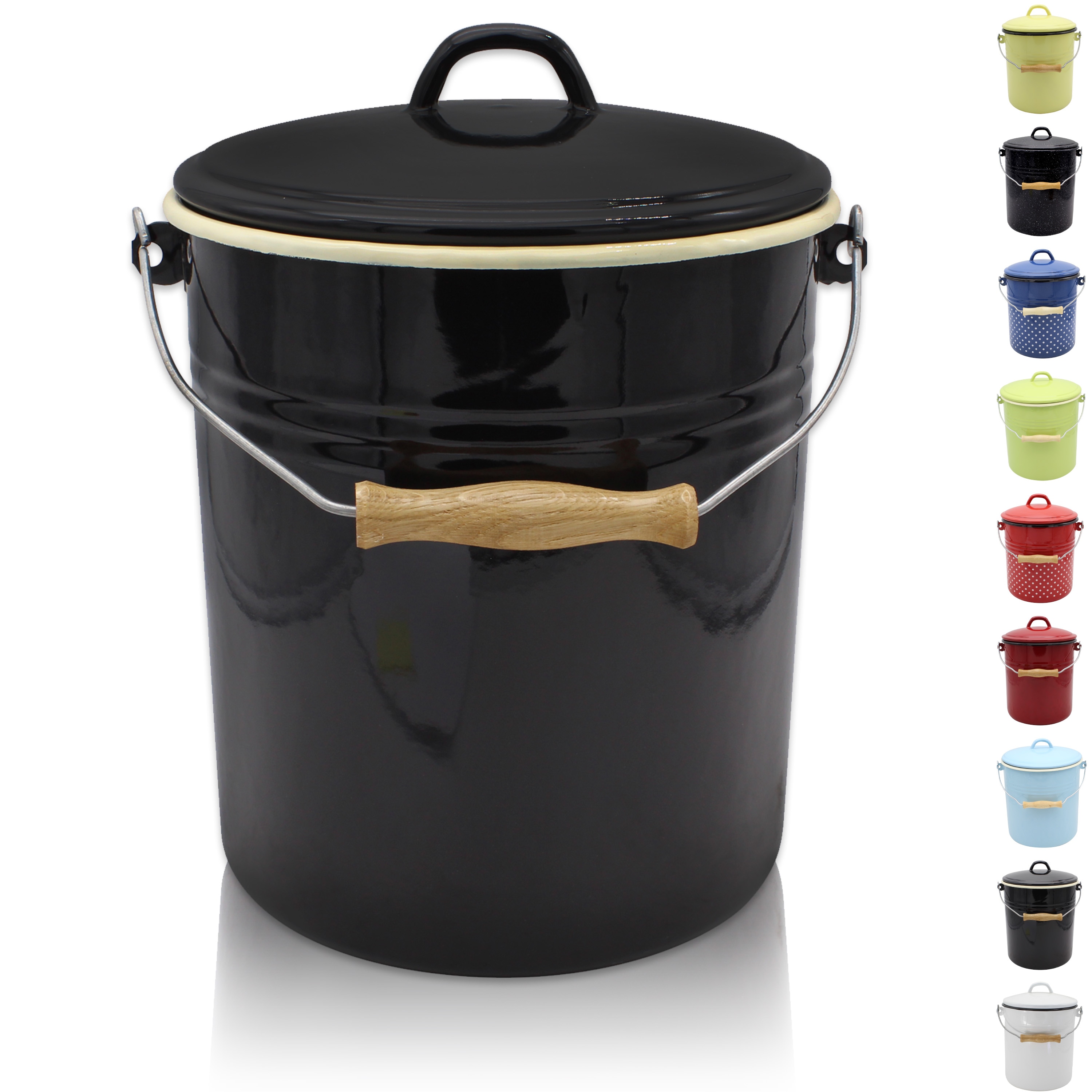 M&uuml;lleimer Serie TRIEST emailliert, 10 Liter - Bild 1