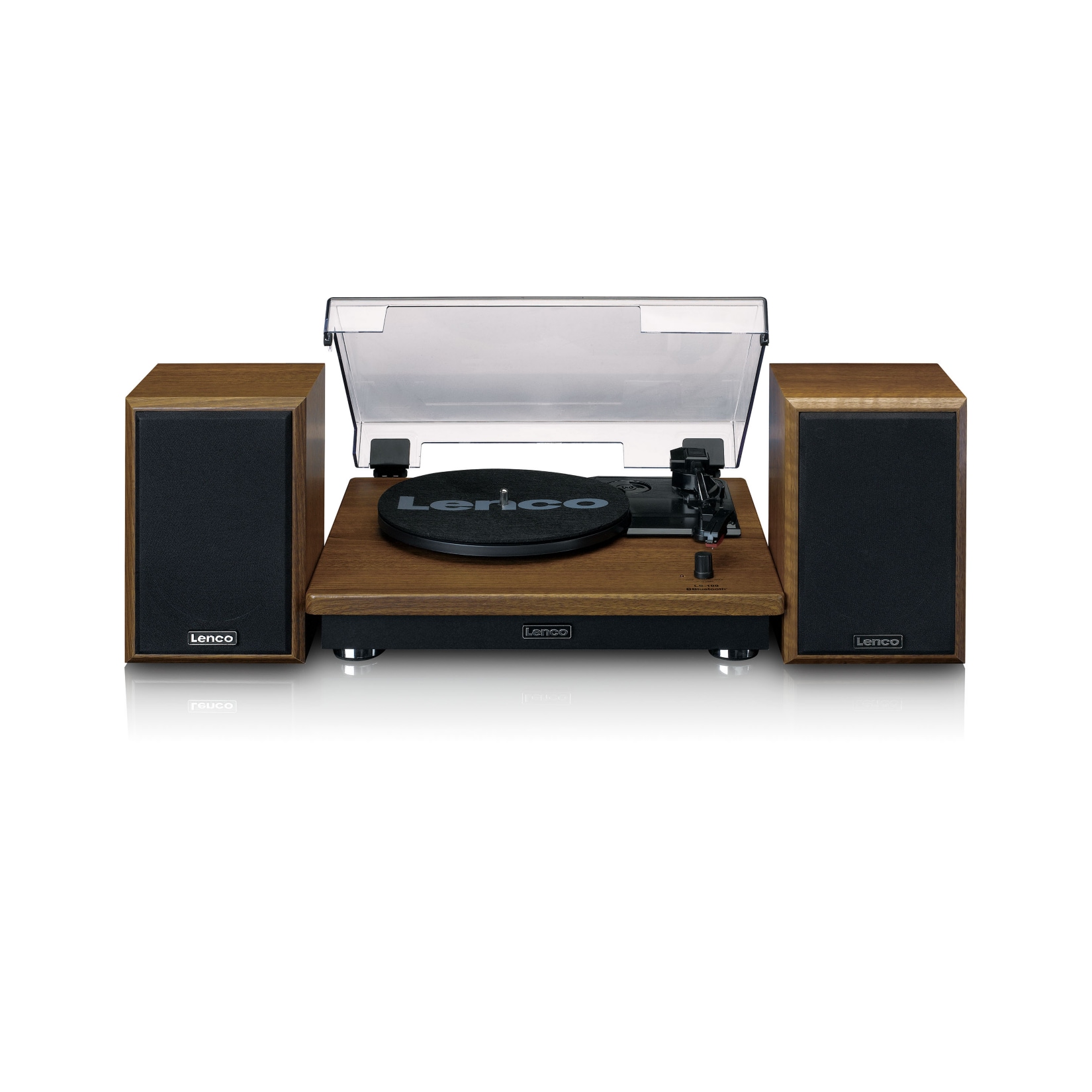Lenco LS-100WD Plattenspieler mit Holzlautsprechern - Bild 1