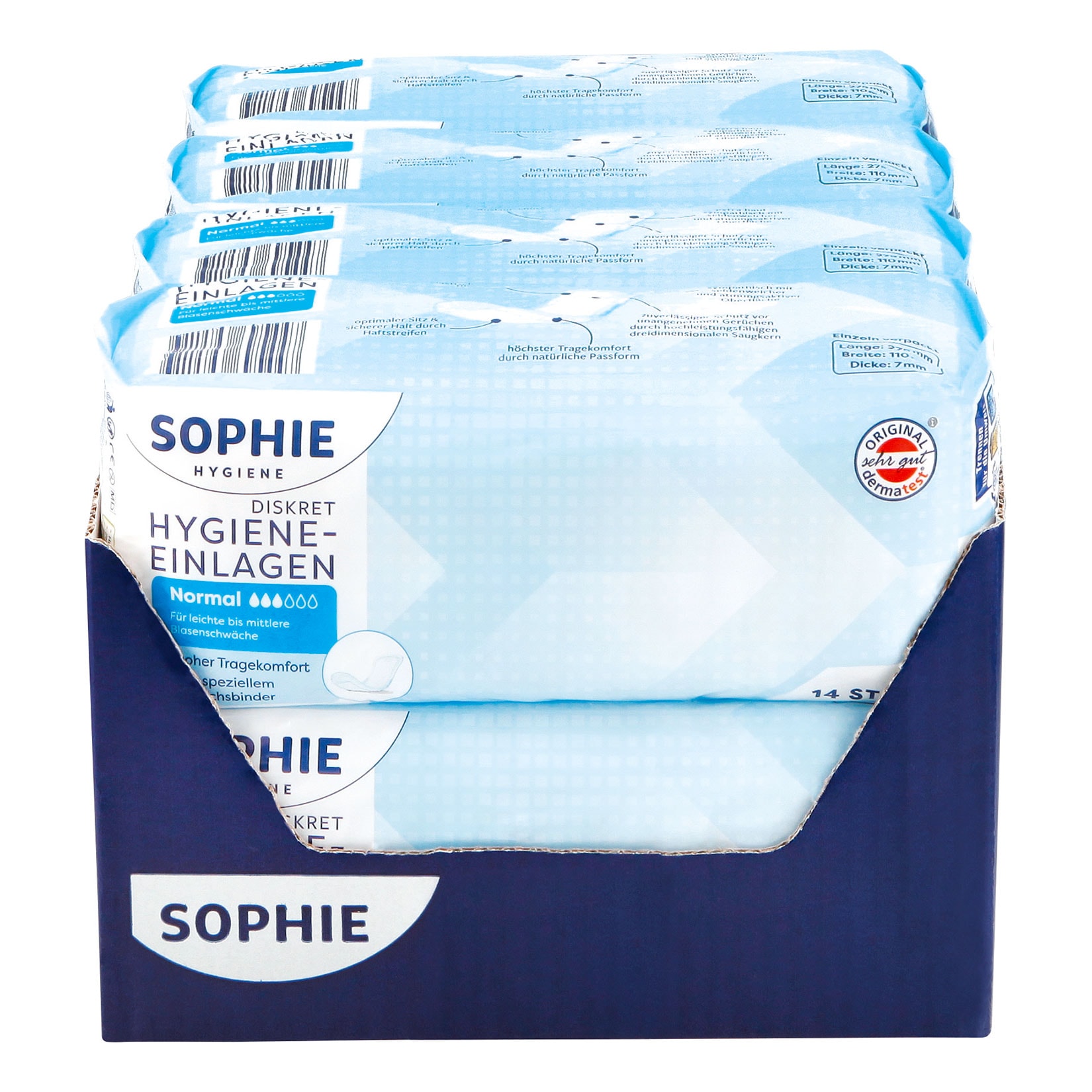 Sophie Hygiene Einlagen Normal 14 St&uuml;ck, 8er Pack - Bild 1