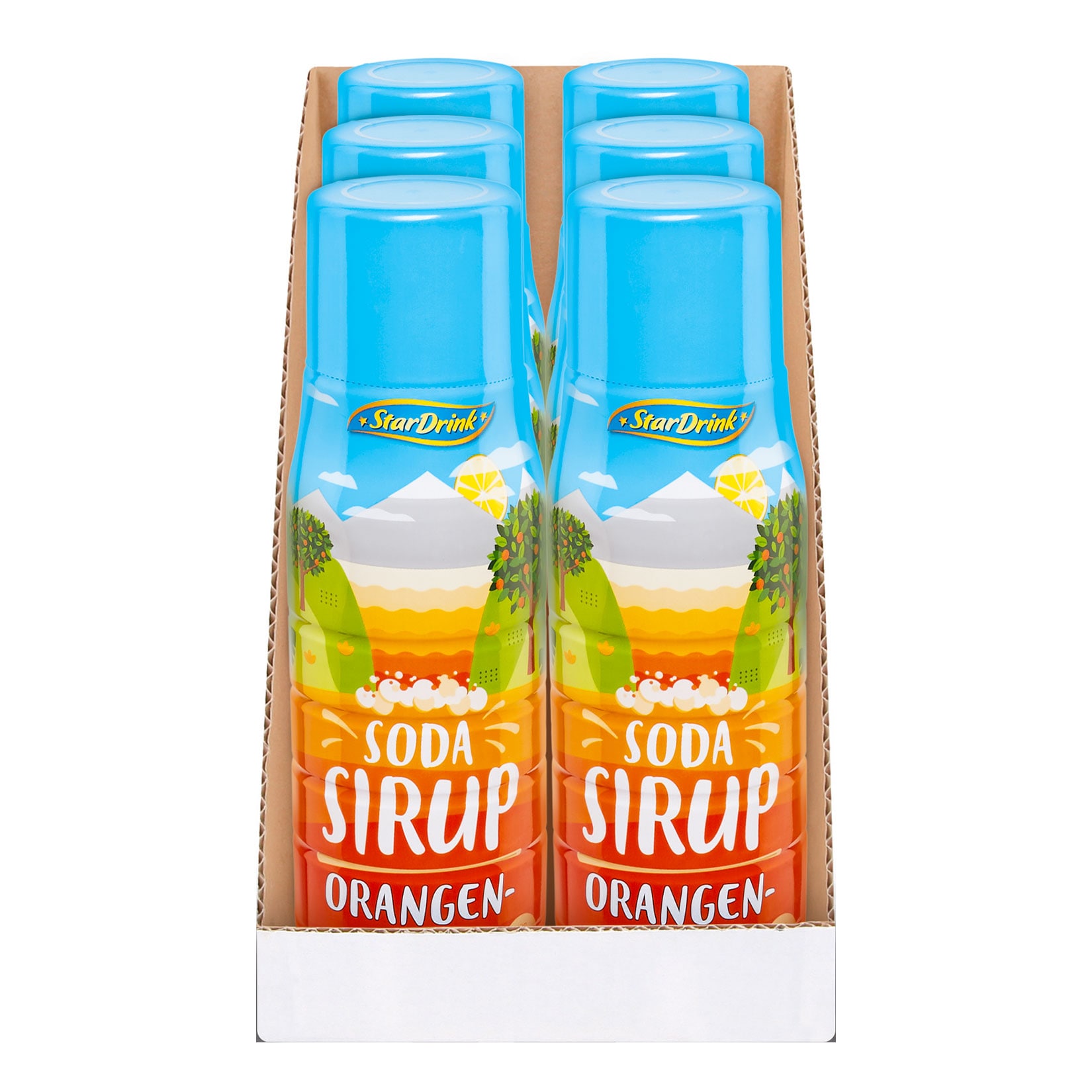 Stardrink Soda Sirup Orange 0,5 Liter, 6er Pack - Bild 1